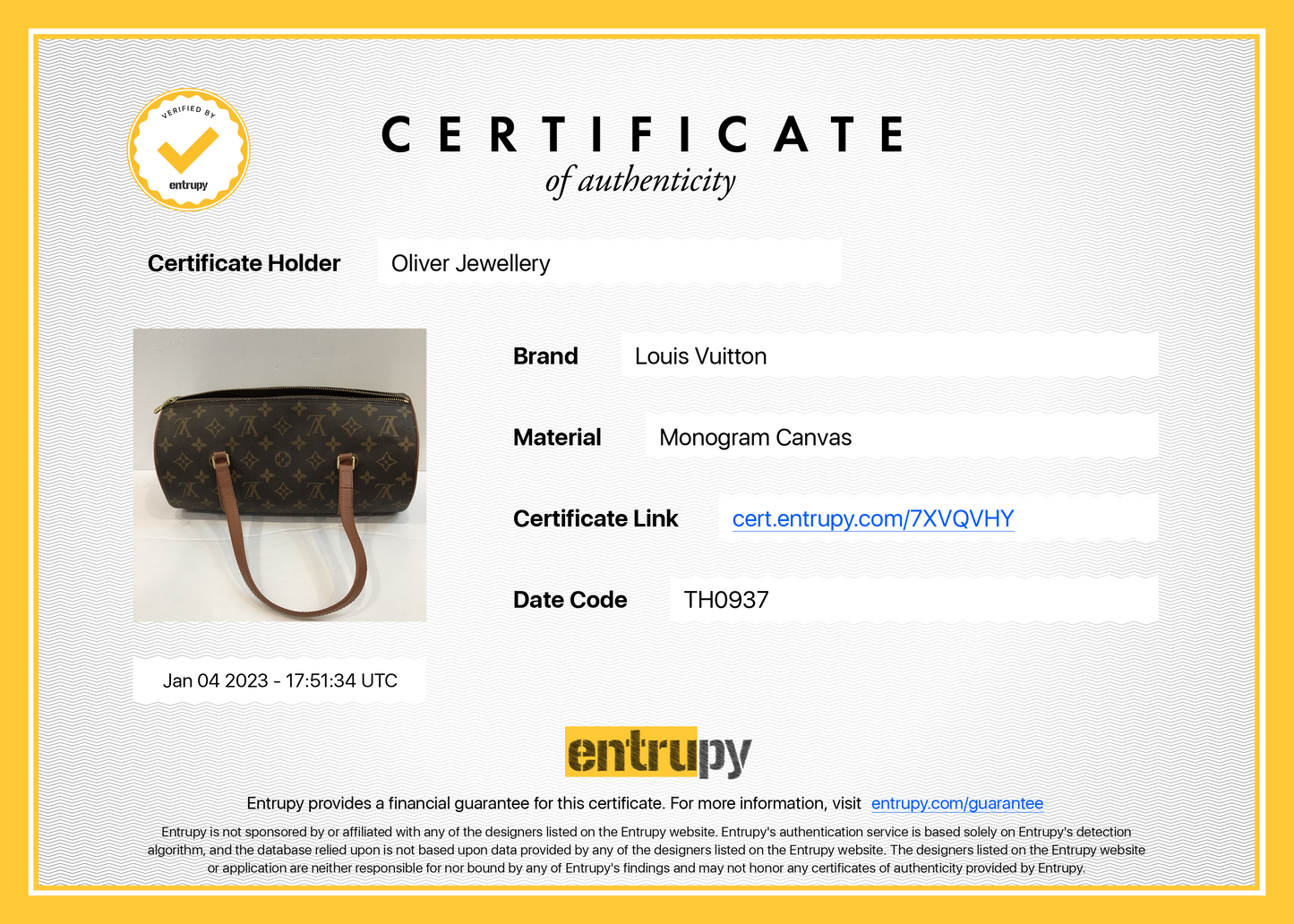 Louis Vuitton Monogram Papillon 30