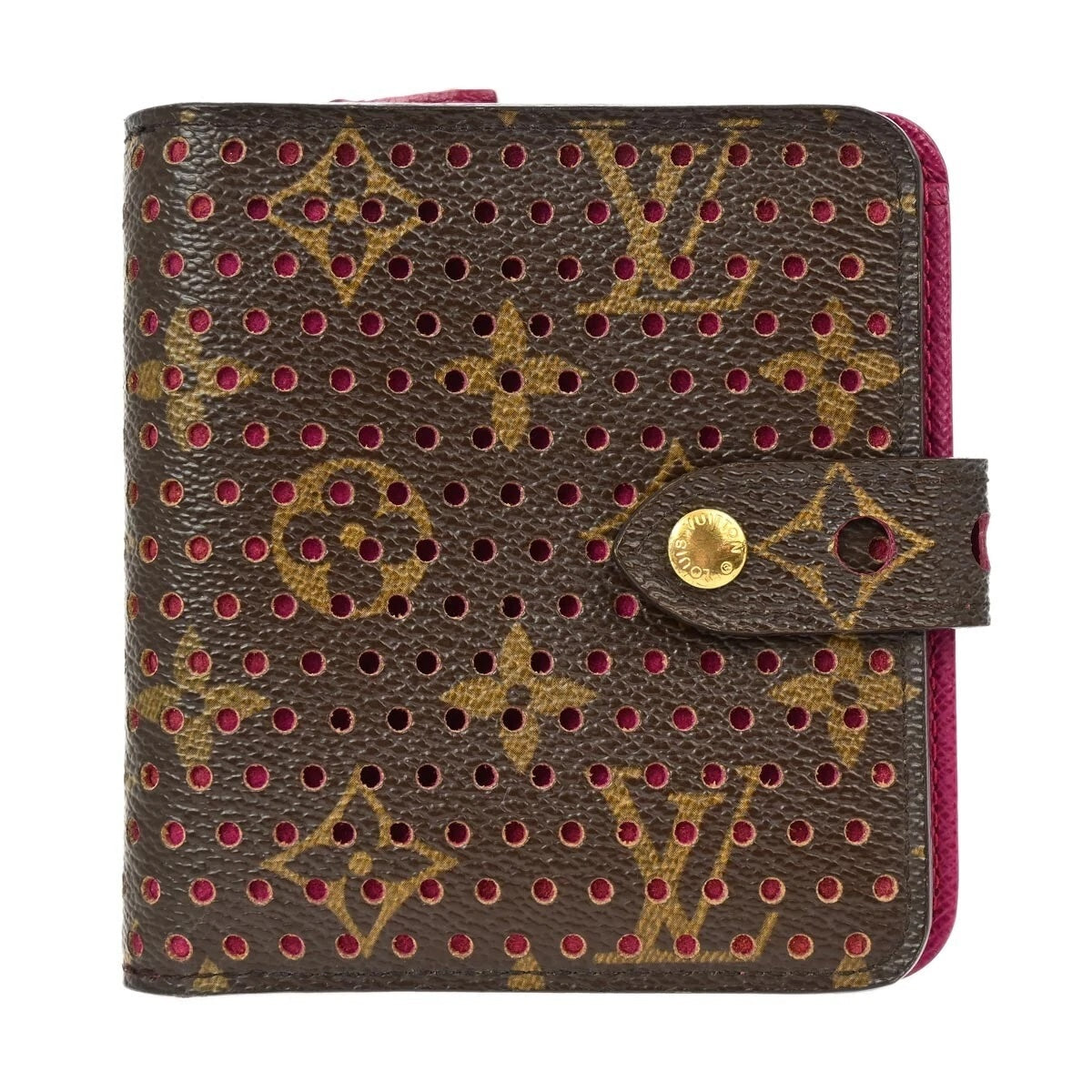 LOUIS VUITTON MONOGRAM PERFORATED COMPACT WALLET