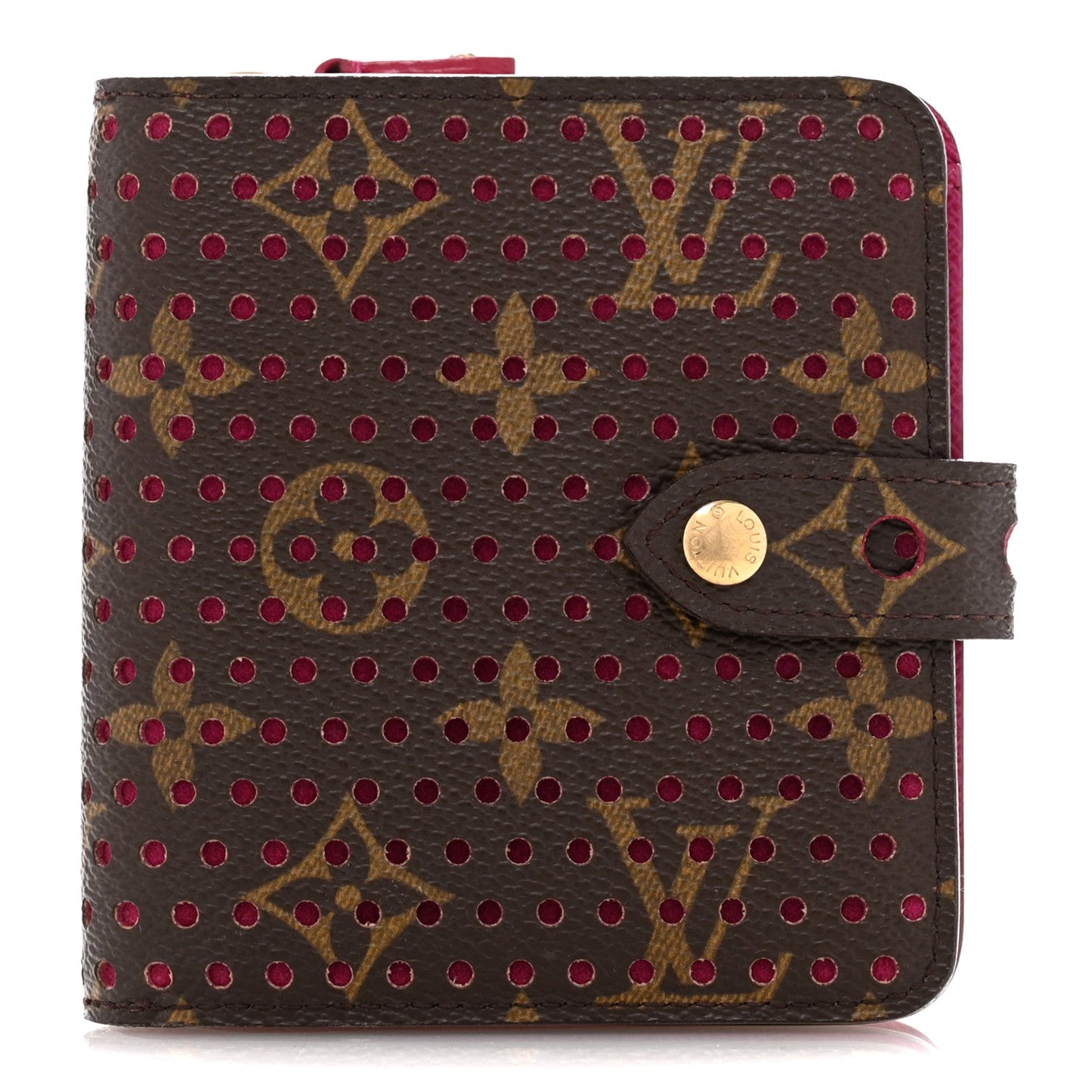 LOUIS VUITTON MONOGRAM PERFORATED COMPACT WALLET
