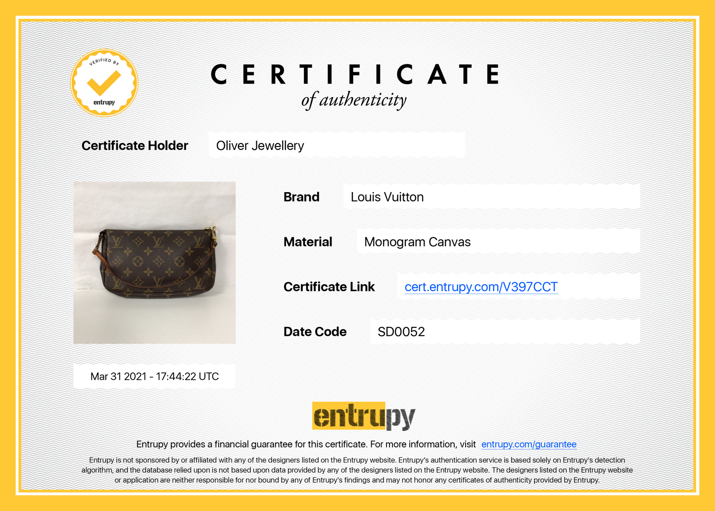 Louis Vuitton Monogram Pochette Accessoires