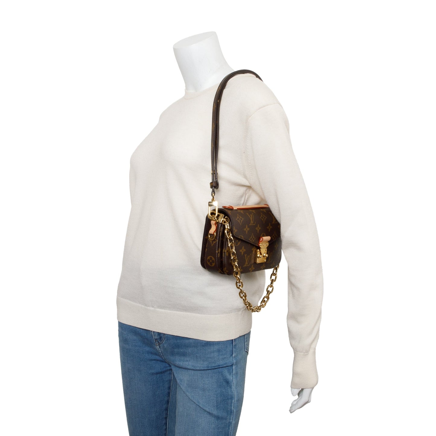 Louis Vuitton Monogram Pochette Metis East West