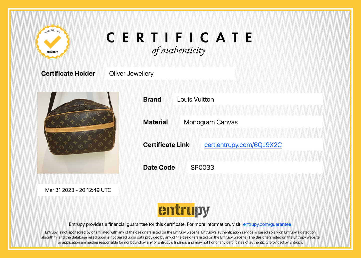Louis Vuitton Monogram Reporter PM