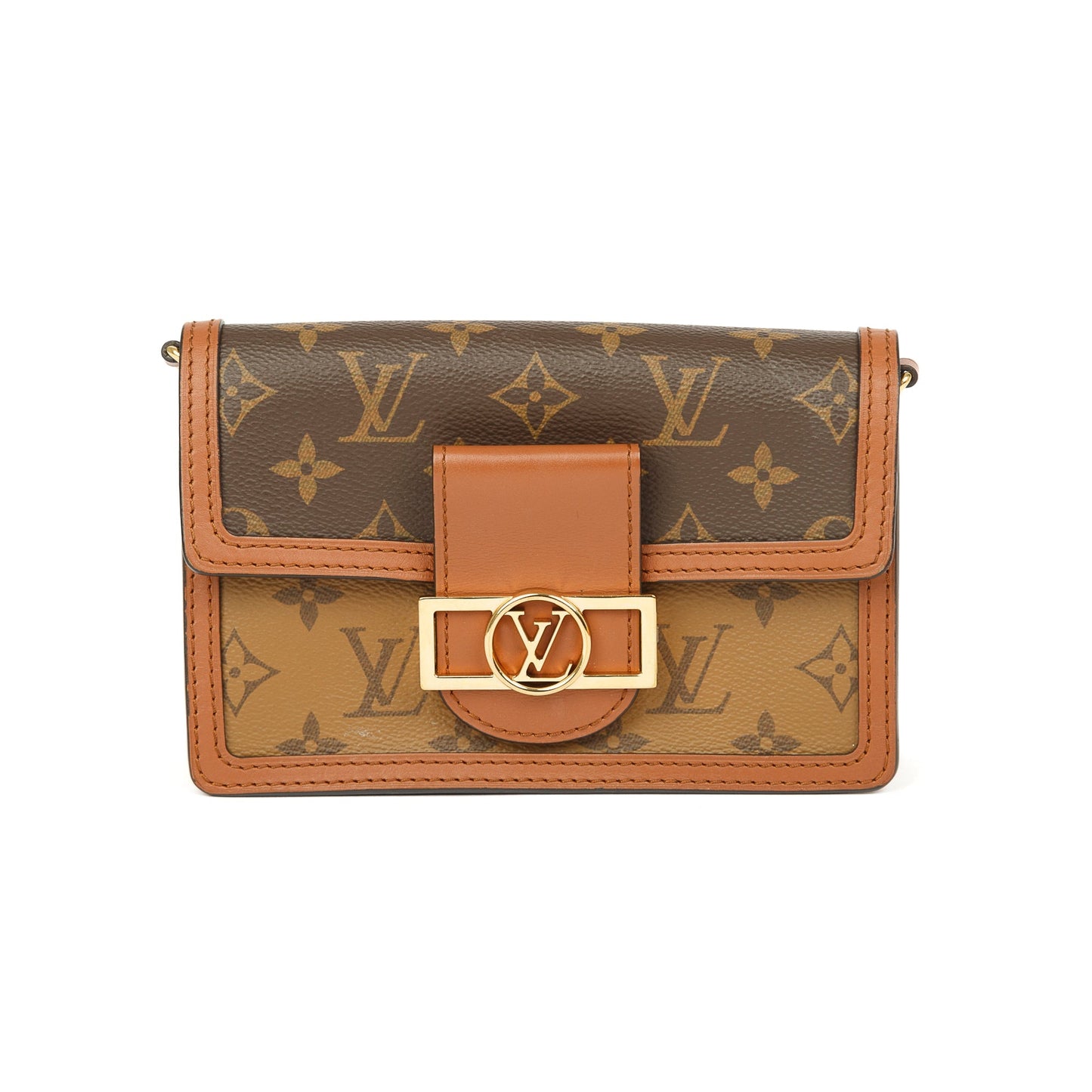 Louis Vuitton Monogram Reverse Dauphine Chain Wallet