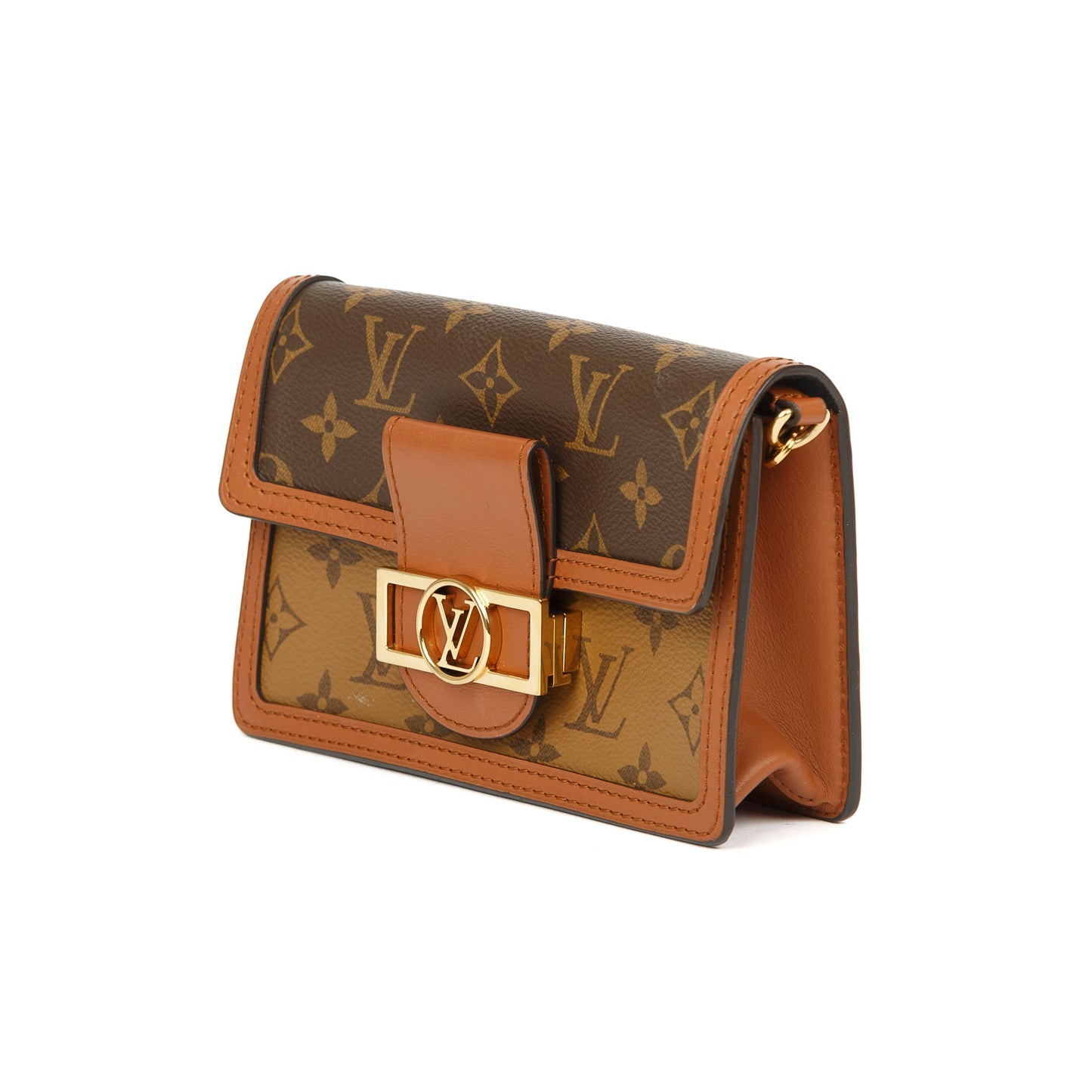 Louis Vuitton Monogram Reverse Dauphine Chain Wallet