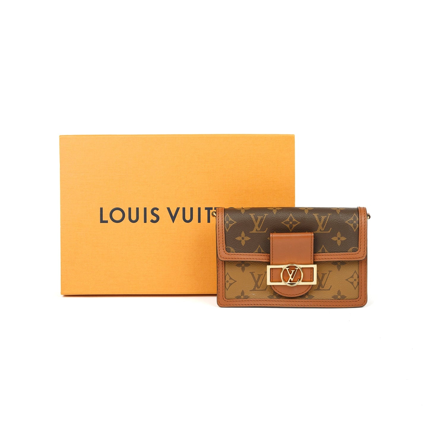 Louis Vuitton Monogram Reverse Dauphine Chain Wallet