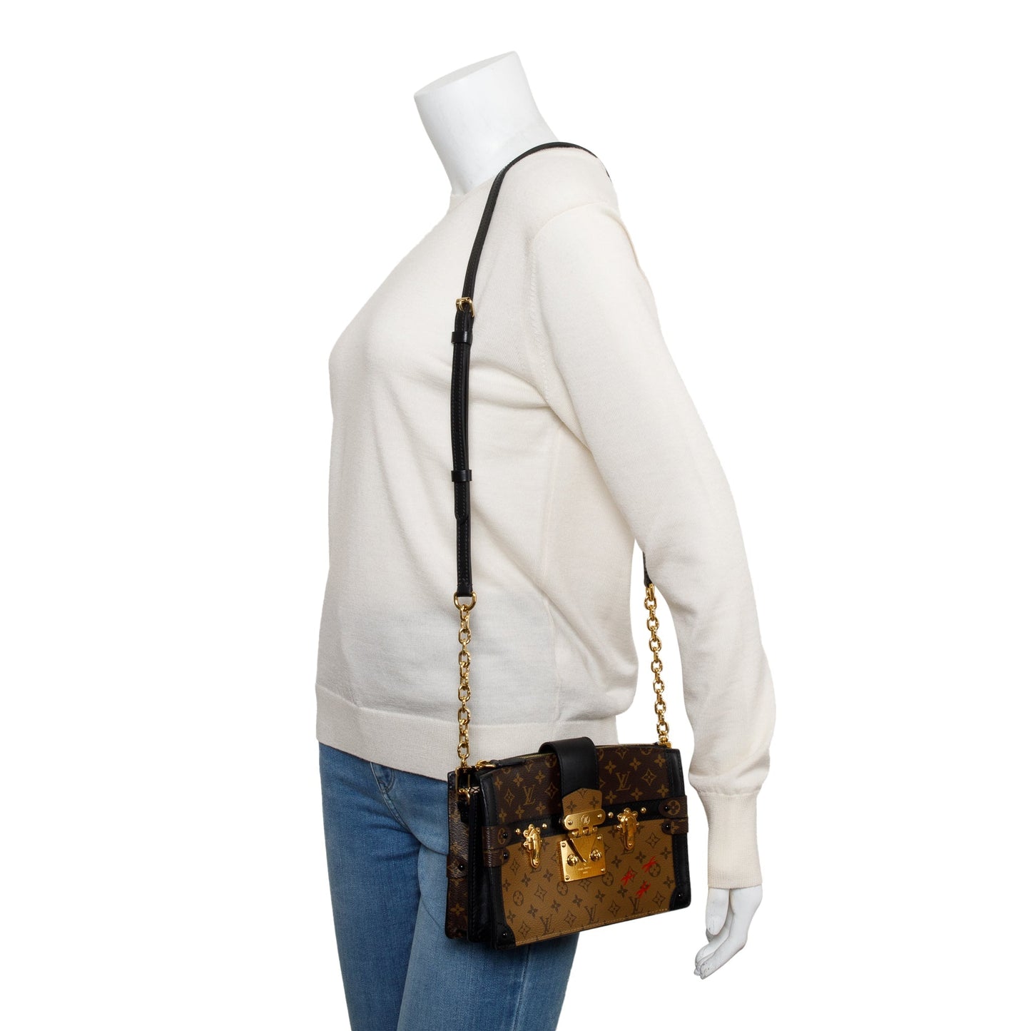 Louis Vuitton Monogram Reverse Pochette Trunk Clutch
