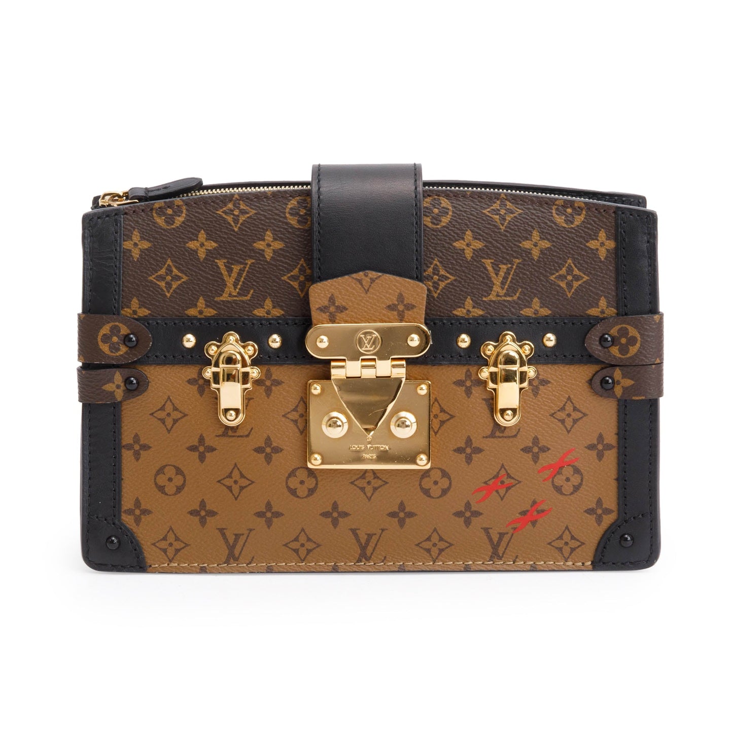 Louis Vuitton Monogram Reverse Pochette Trunk Clutch