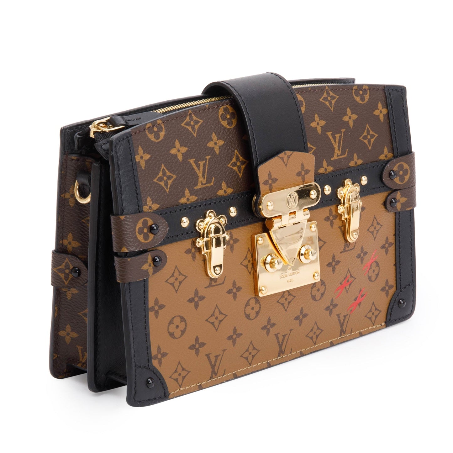 Louis Vuitton Monogram Reverse Pochette Trunk Clutch
