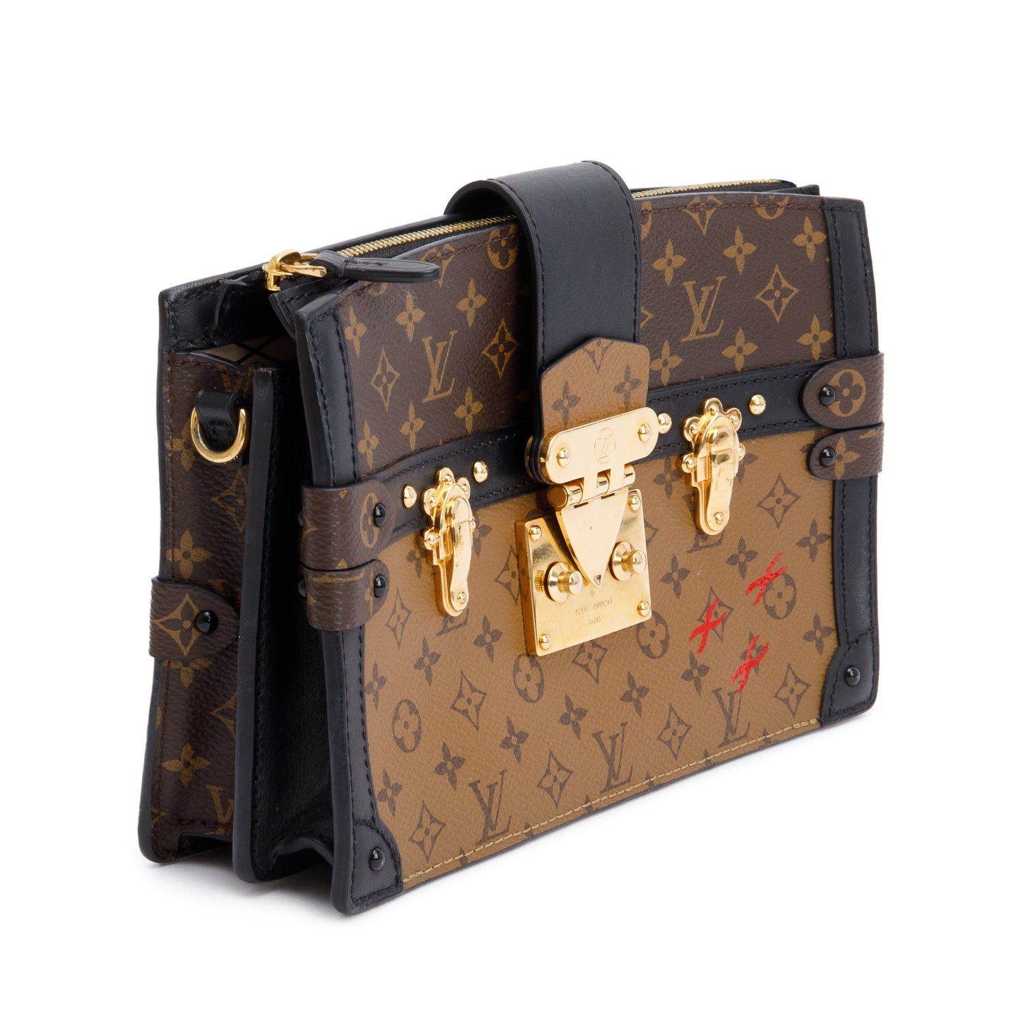Louis Vuitton Monogram Reverse Pochette Trunk Clutch