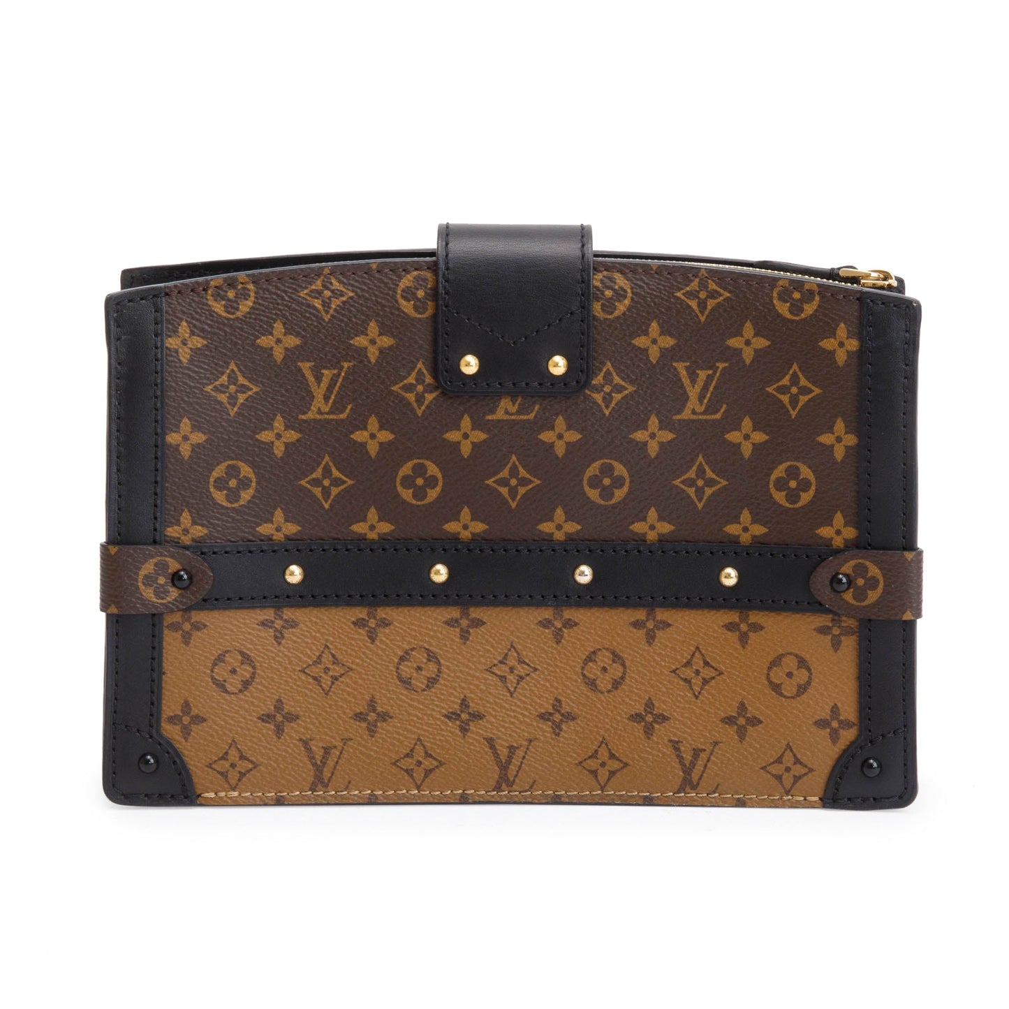 Louis Vuitton Monogram Reverse Pochette Trunk Clutch