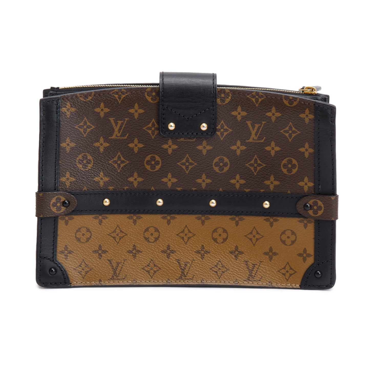 Louis Vuitton Monogram Reverse Pochette Trunk Clutch