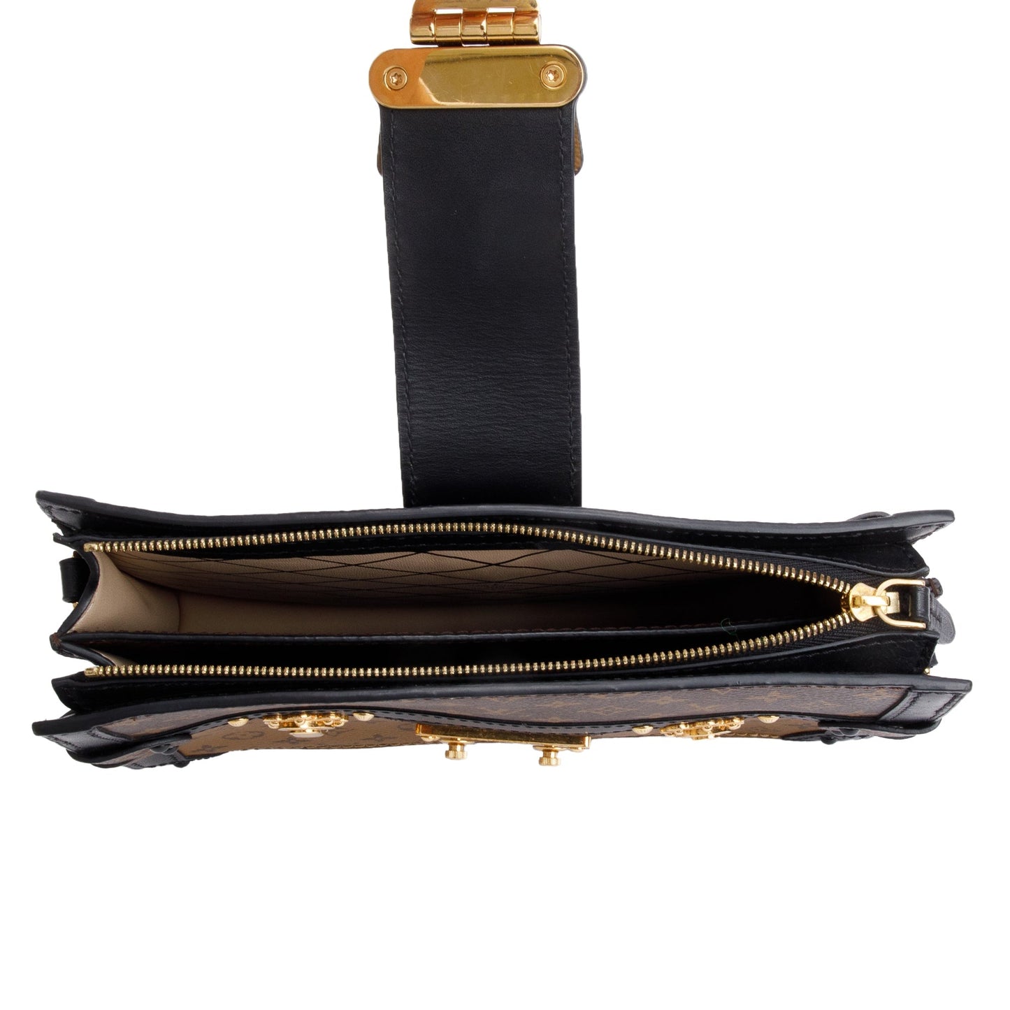 Louis Vuitton Monogram Reverse Pochette Trunk Clutch