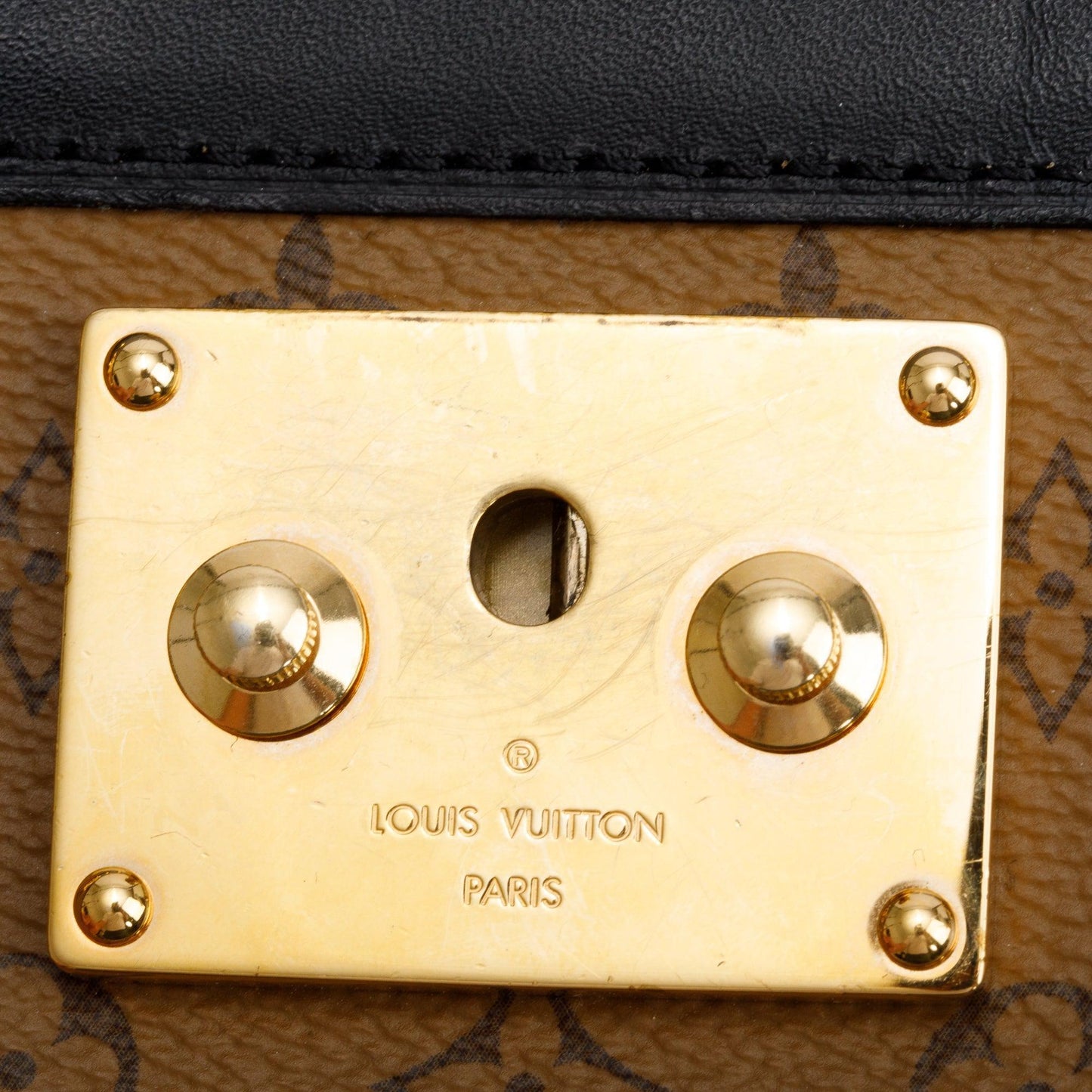 Louis Vuitton Monogram Reverse Pochette Trunk Clutch