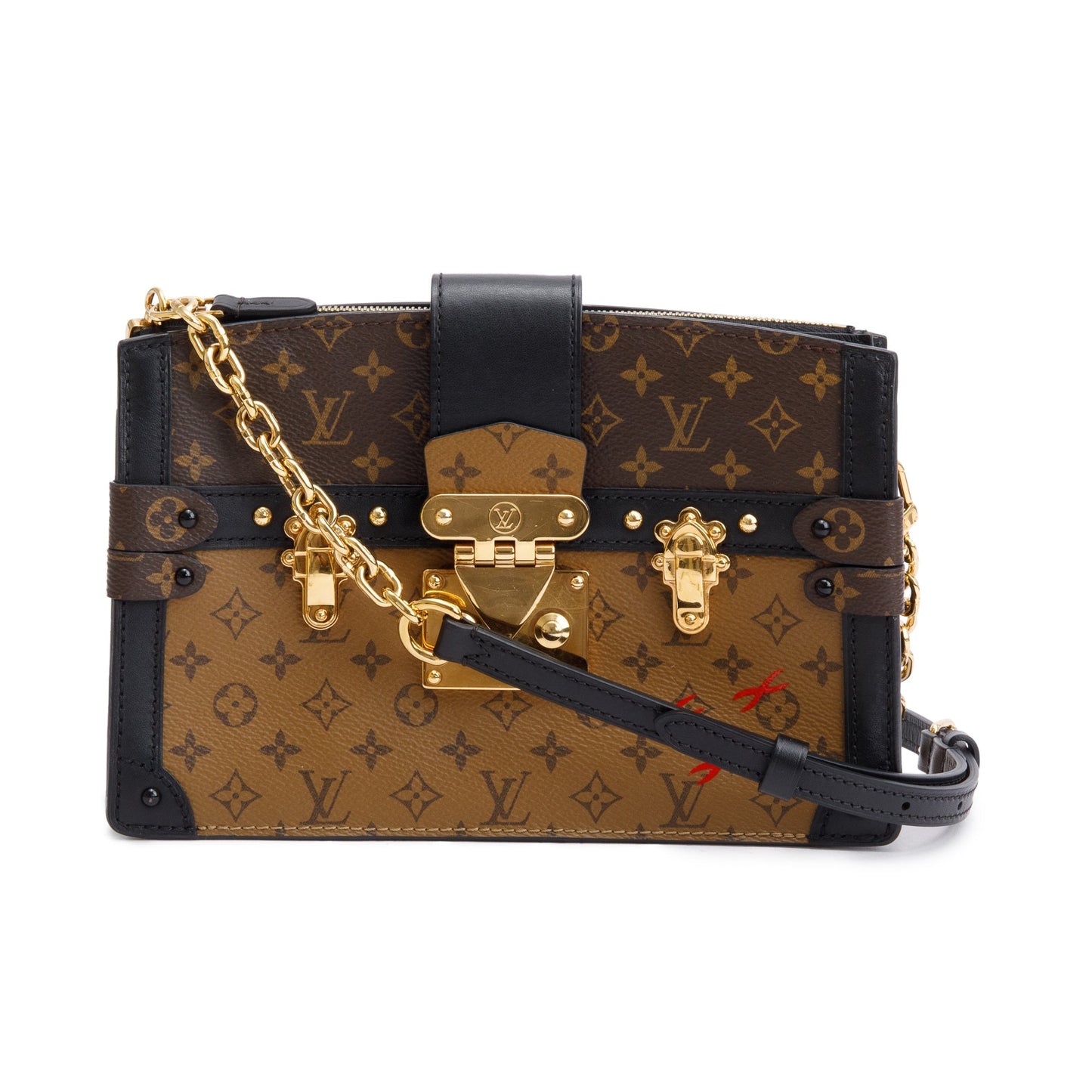 Louis Vuitton Monogram Reverse Pochette Trunk Clutch