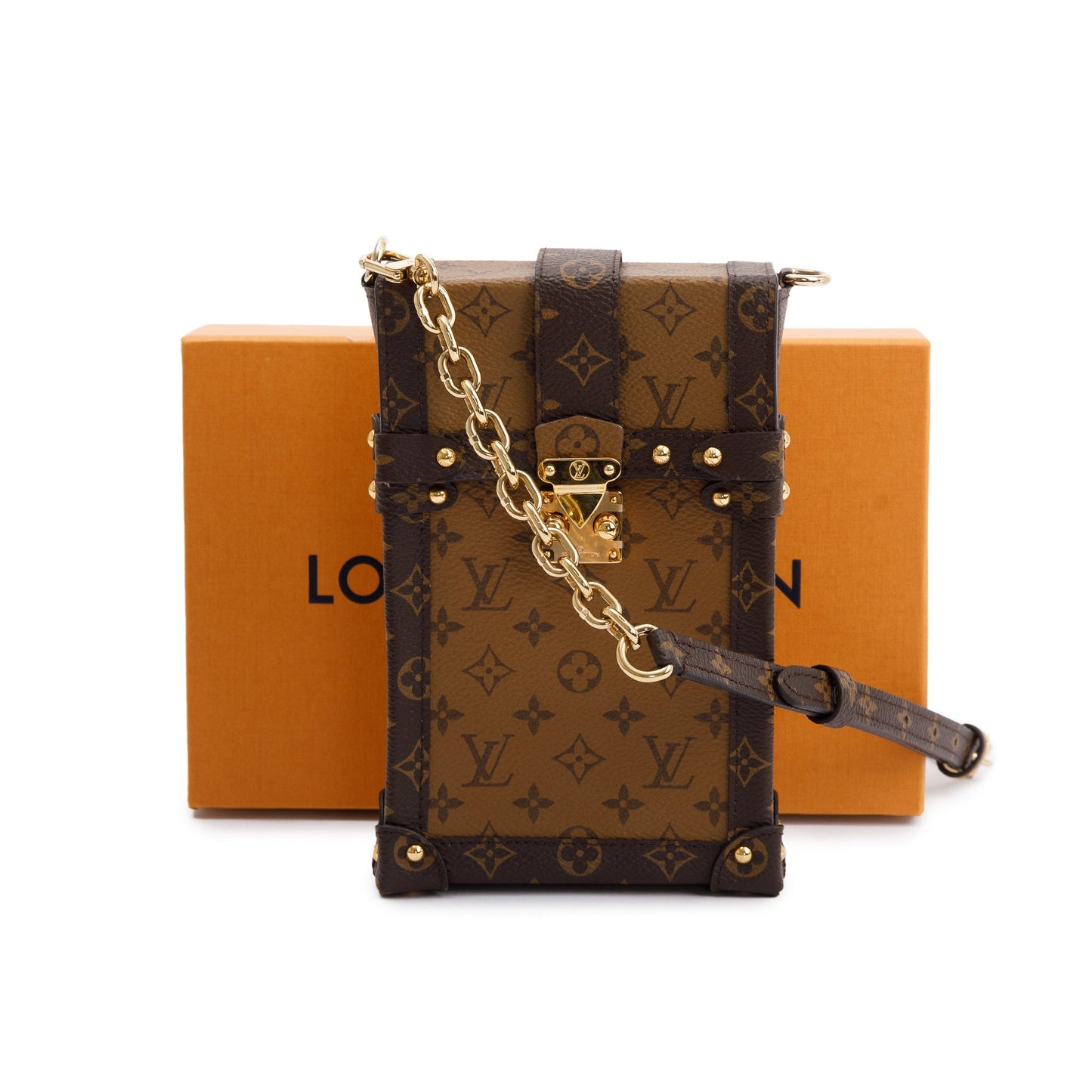 Louis Vuitton Monogram Reverse Pochette Trunk Verticale
