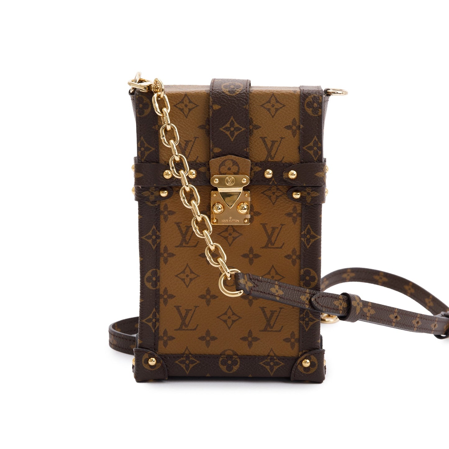 Louis Vuitton Monogram Reverse Pochette Trunk Verticale
