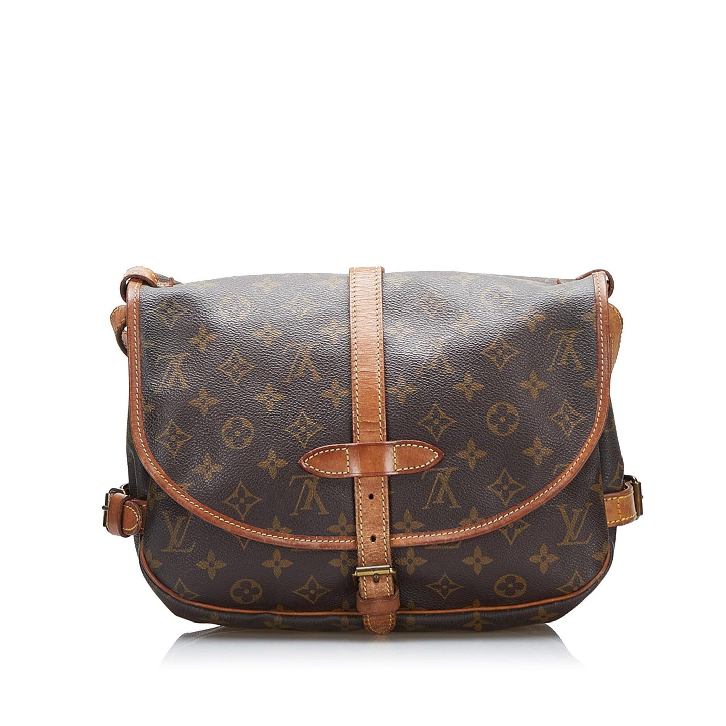 Louis Vuitton Monogram Saumur 25 (SHG-cCilKm)