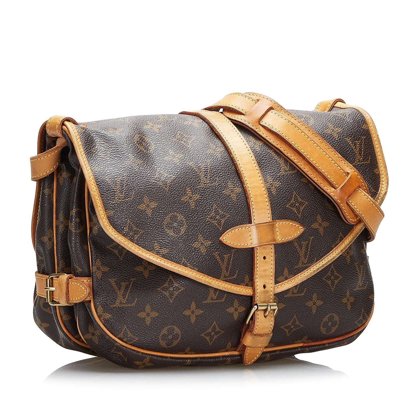 Louis Vuitton Monogram Saumur 30 (SHG-gTD124)