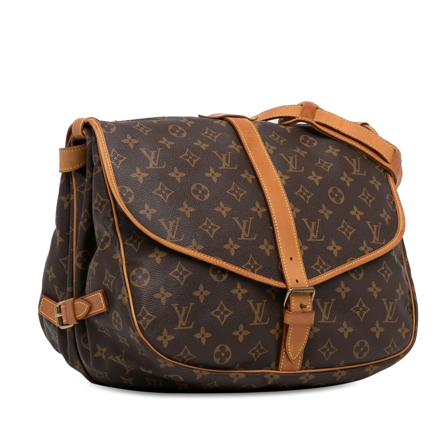 Louis Vuitton Monogram Saumur 35 (SHG-16gCnD)