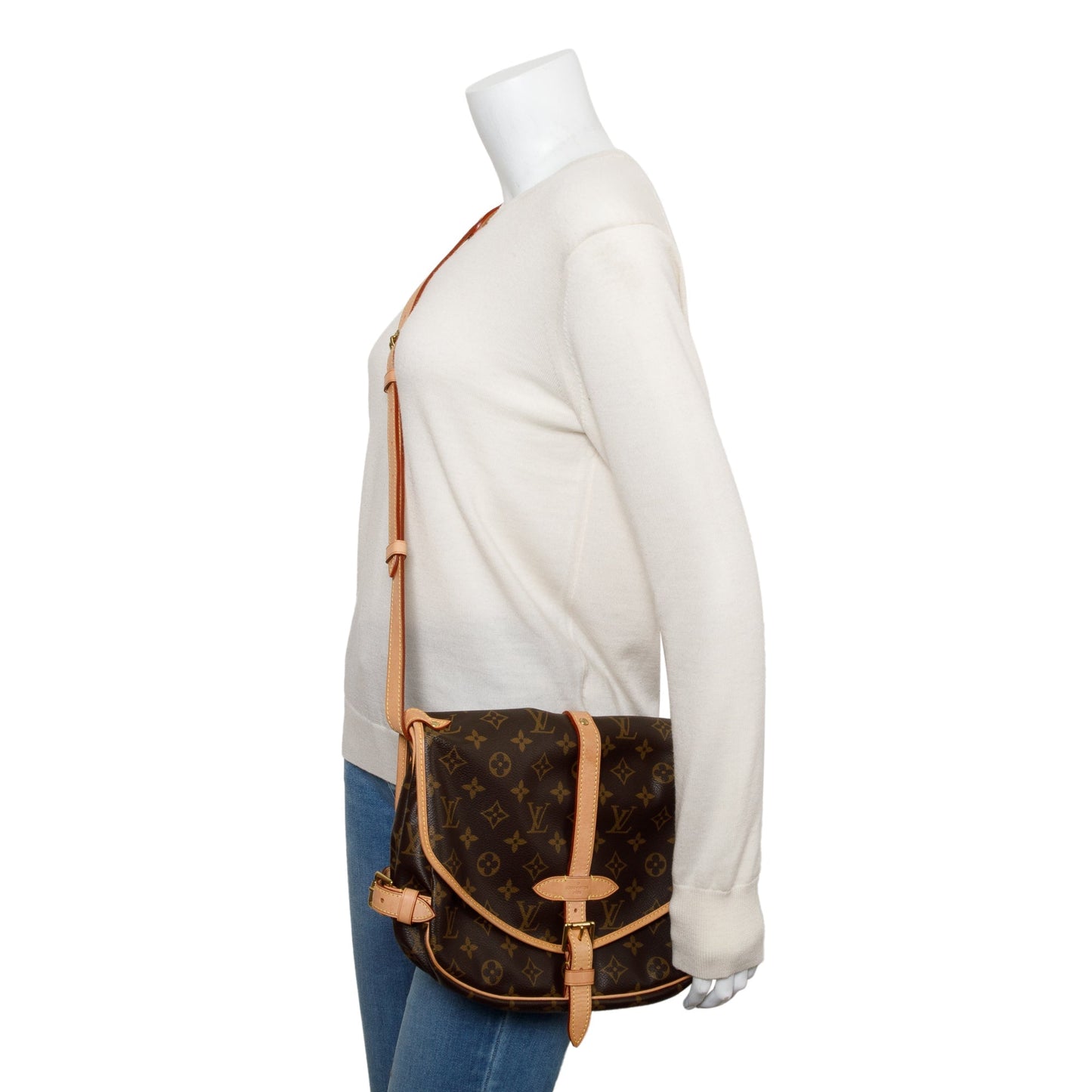 Louis Vuitton Monogram Saumur MM Crossbody Bag