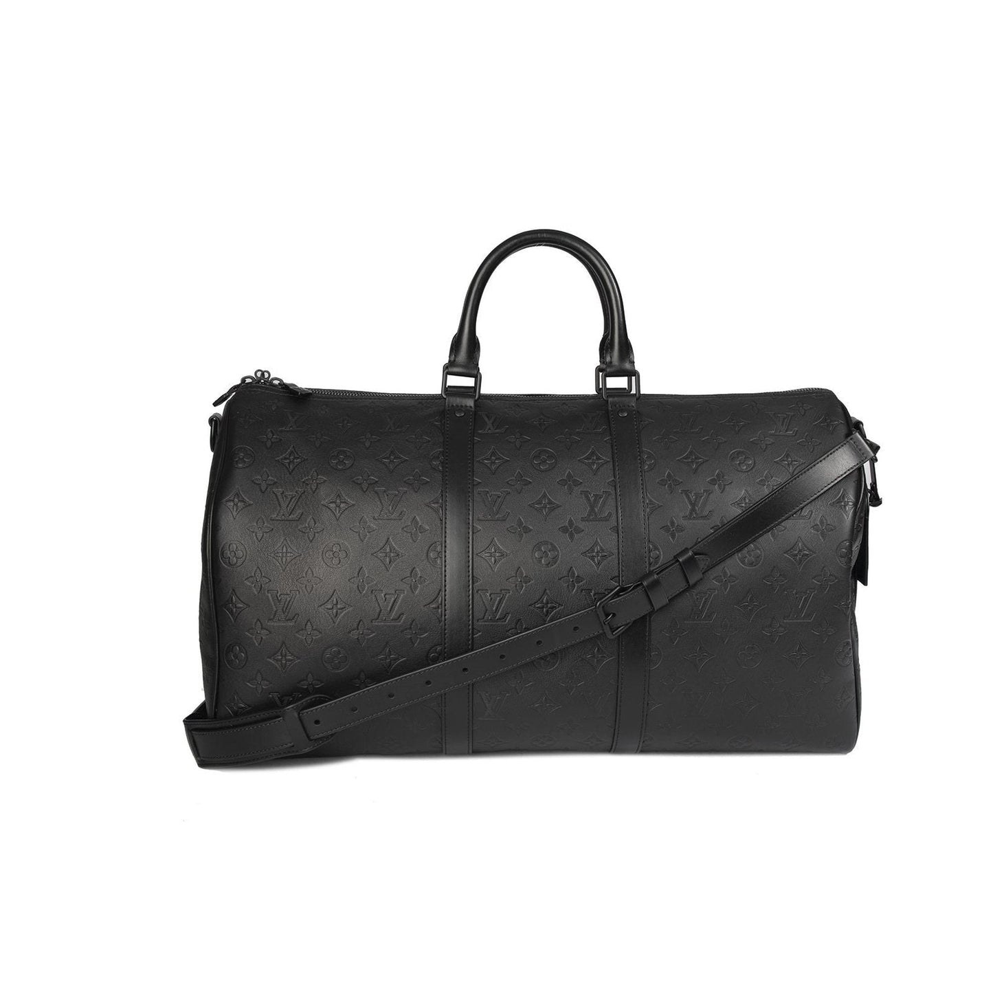 Louis Vuitton Monogram Shadow Leather Keepall Bandouliere 50