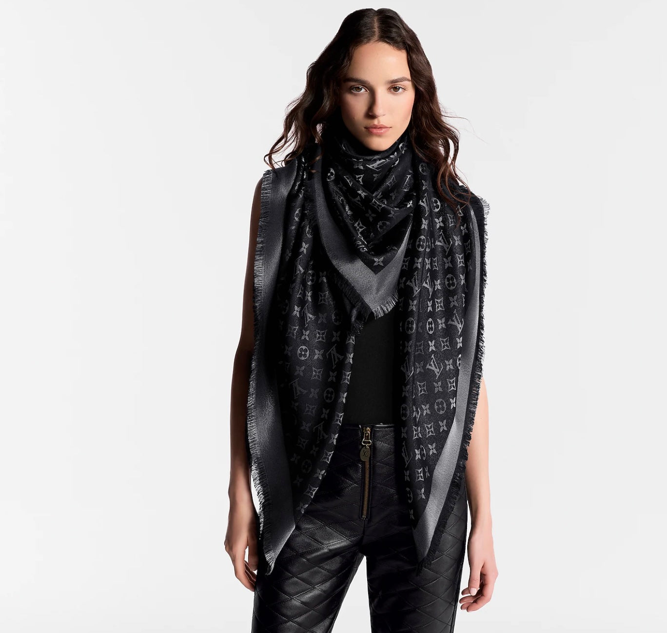 LOUIS VUITTON MONOGRAM SHINE SHAWL