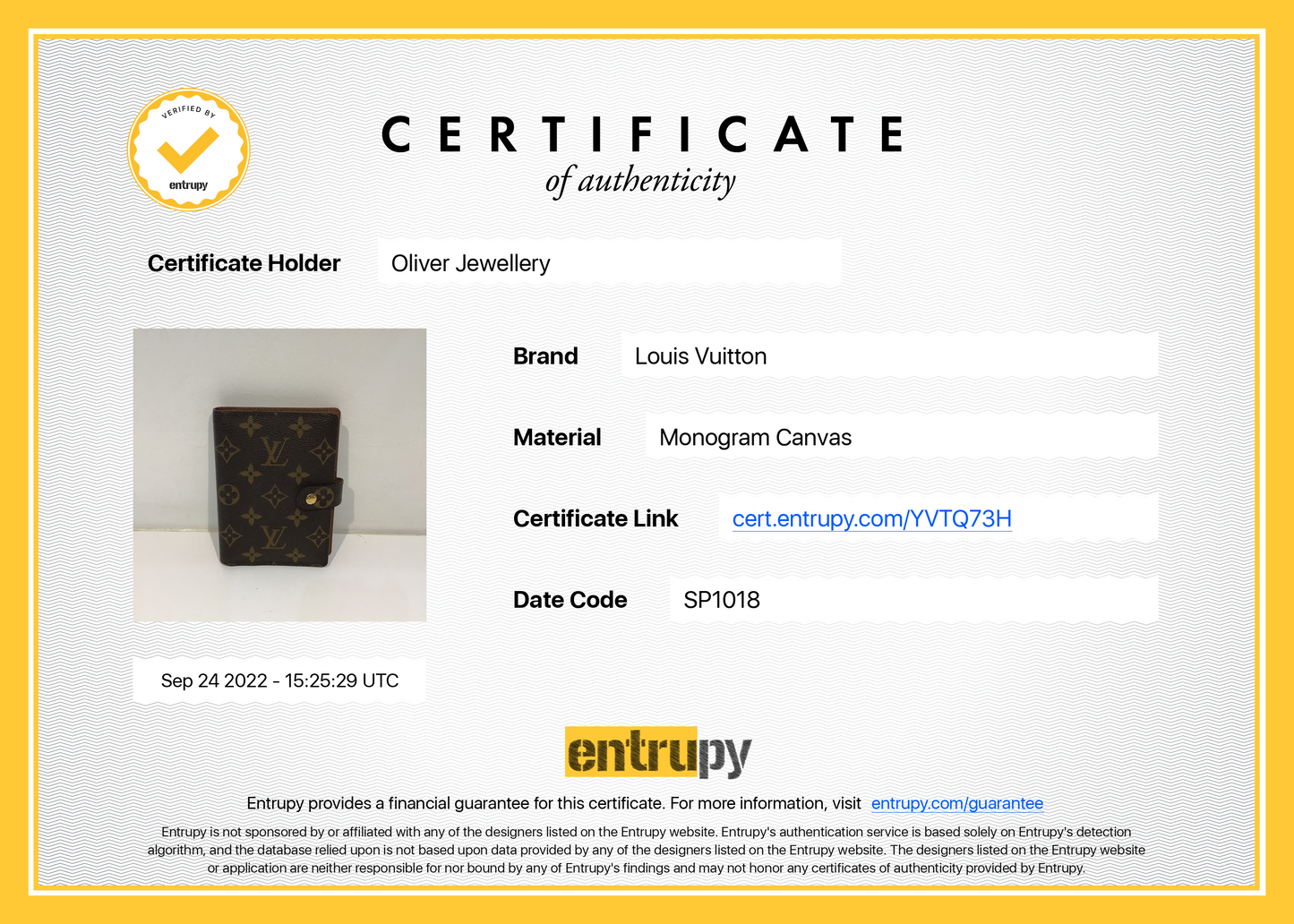 Louis Vuitton Monogram Small Ring Agenda Cover