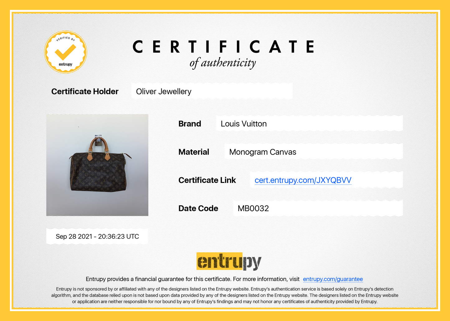 Louis Vuitton Monogram Speedy 35