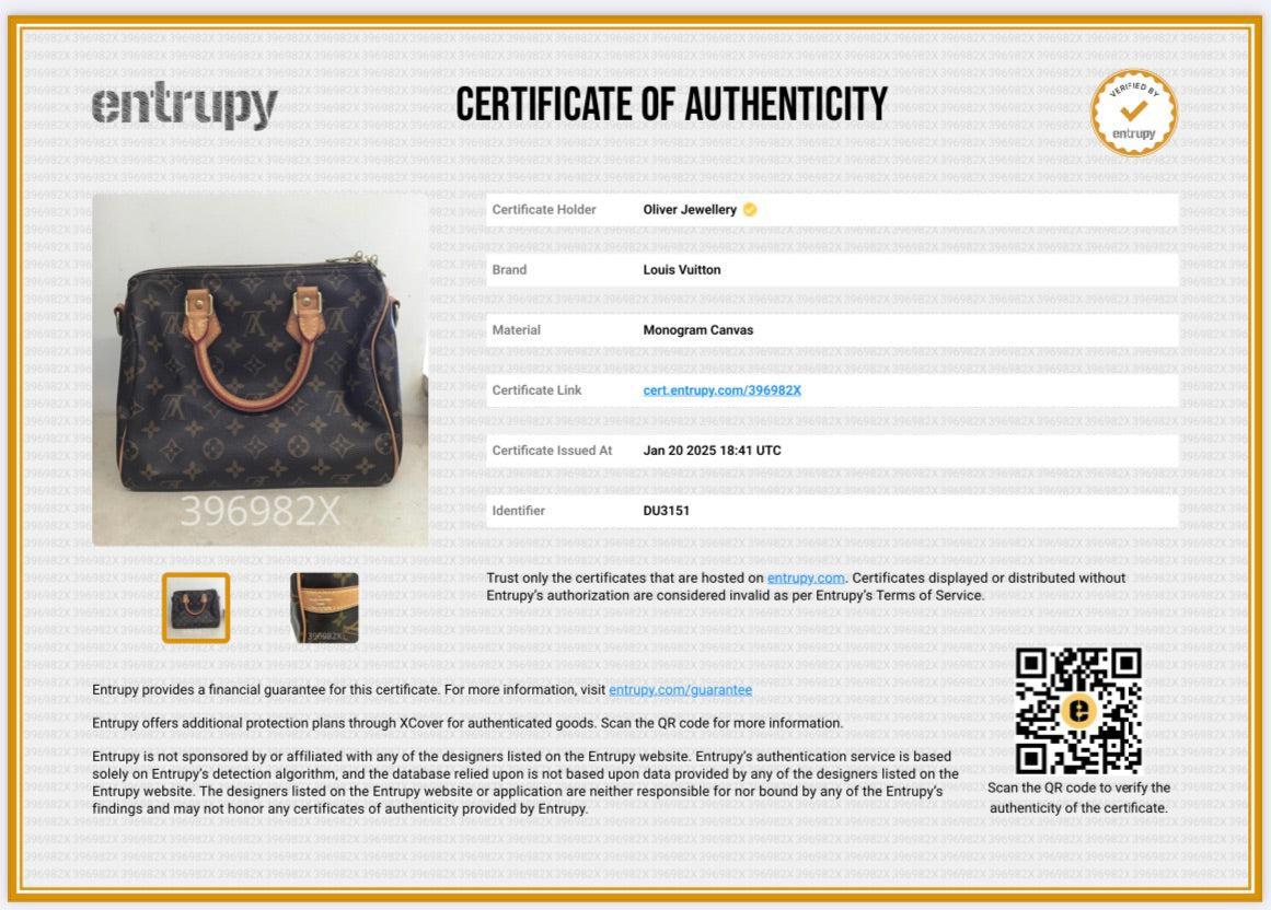Louis Vuitton Monogram Speedy Bandouliere 25