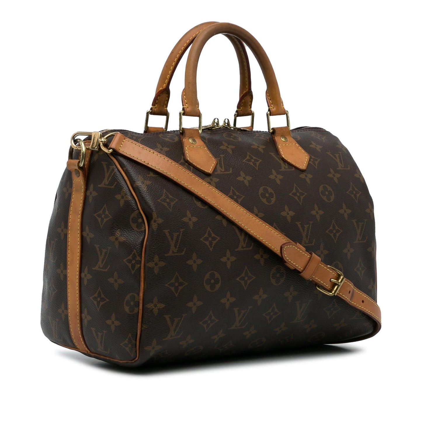 Louis Vuitton Monogram Speedy Bandouliere 30 (SHG-pqCYm0)