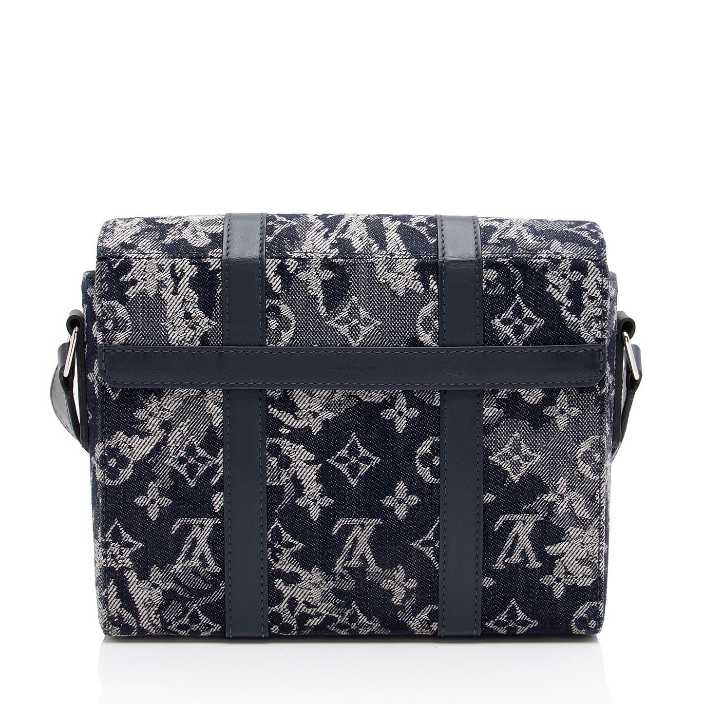 Louis Vuitton Monogram Tapestry Canvas Trunk Messenger (SHF-HsMpfK)