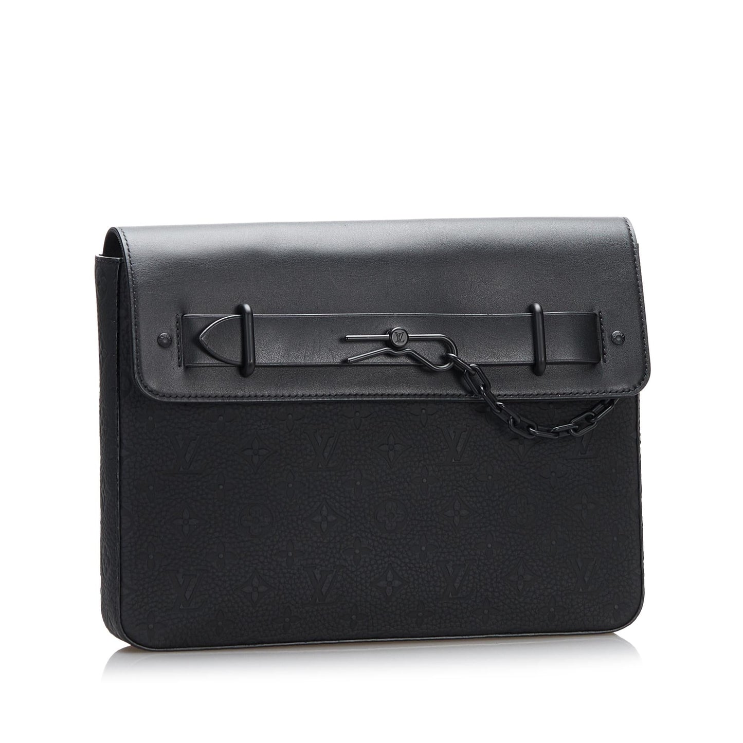 Louis Vuitton Monogram Taurillon Pochette Steamer (SHG-zdezb9)
