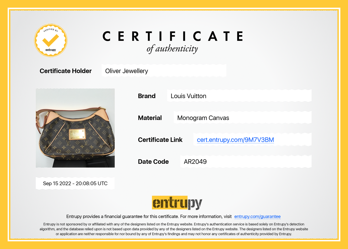 Louis Vuitton Monogram Thames PM