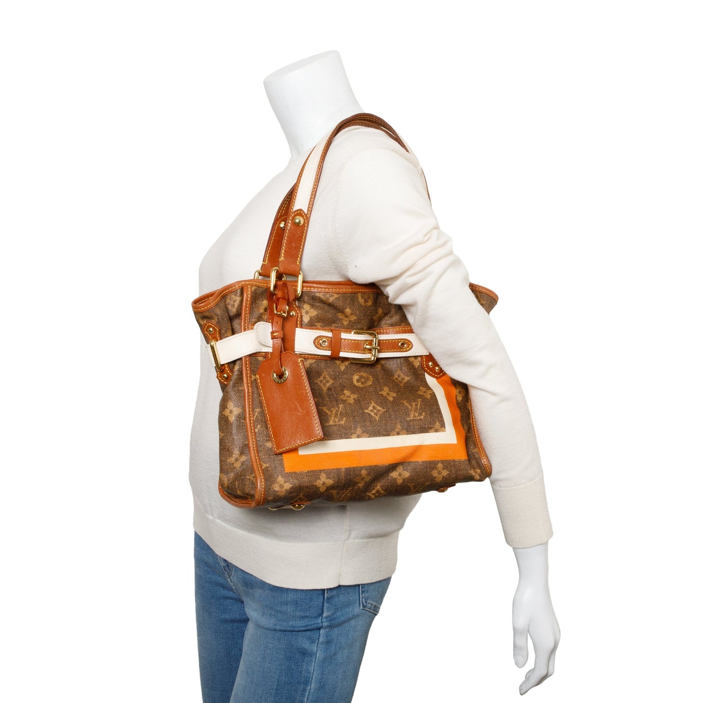 Louis Vuitton  Monogram Tisse Sac Rayures PM Tote