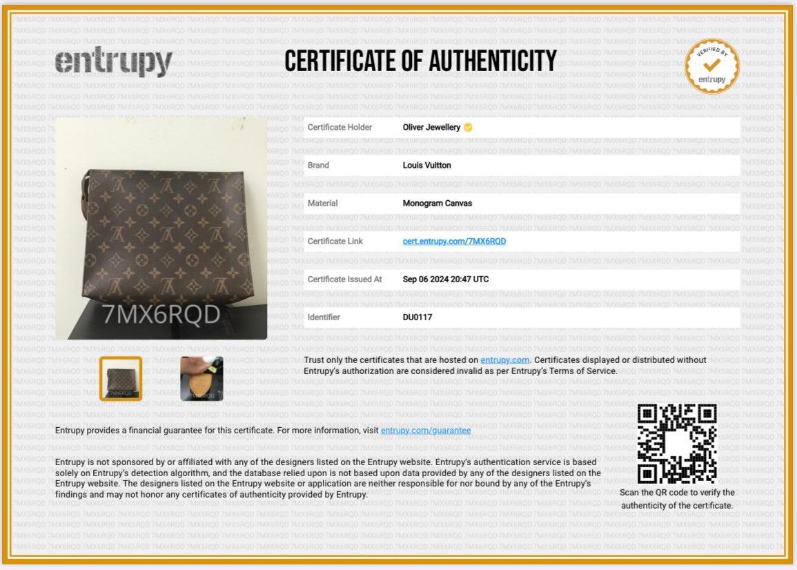 Louis Vuitton Monogram Toiletry Pouch 26