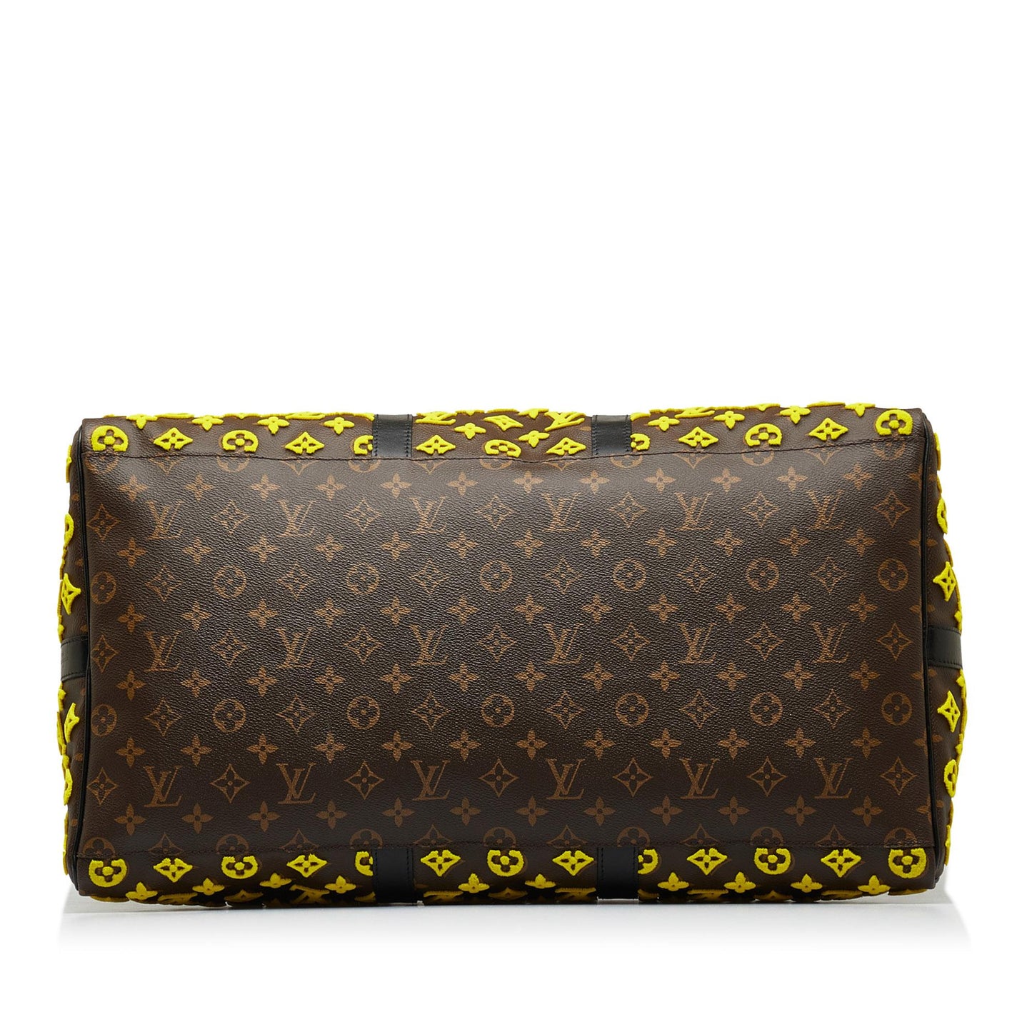Louis Vuitton Monogram Tuffetage Triangle Keepall Bandouliere 50 (SHG-ohQ7xi)