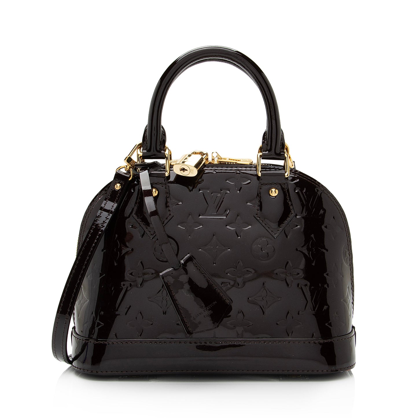 Louis Vuitton Monogram Vernis Alma BB Satchel (SHF-nXDD7c)