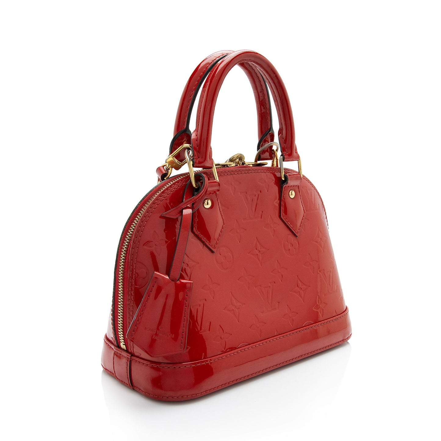 Louis Vuitton Monogram Vernis Alma BB Satchel (SHF-hhcc07)