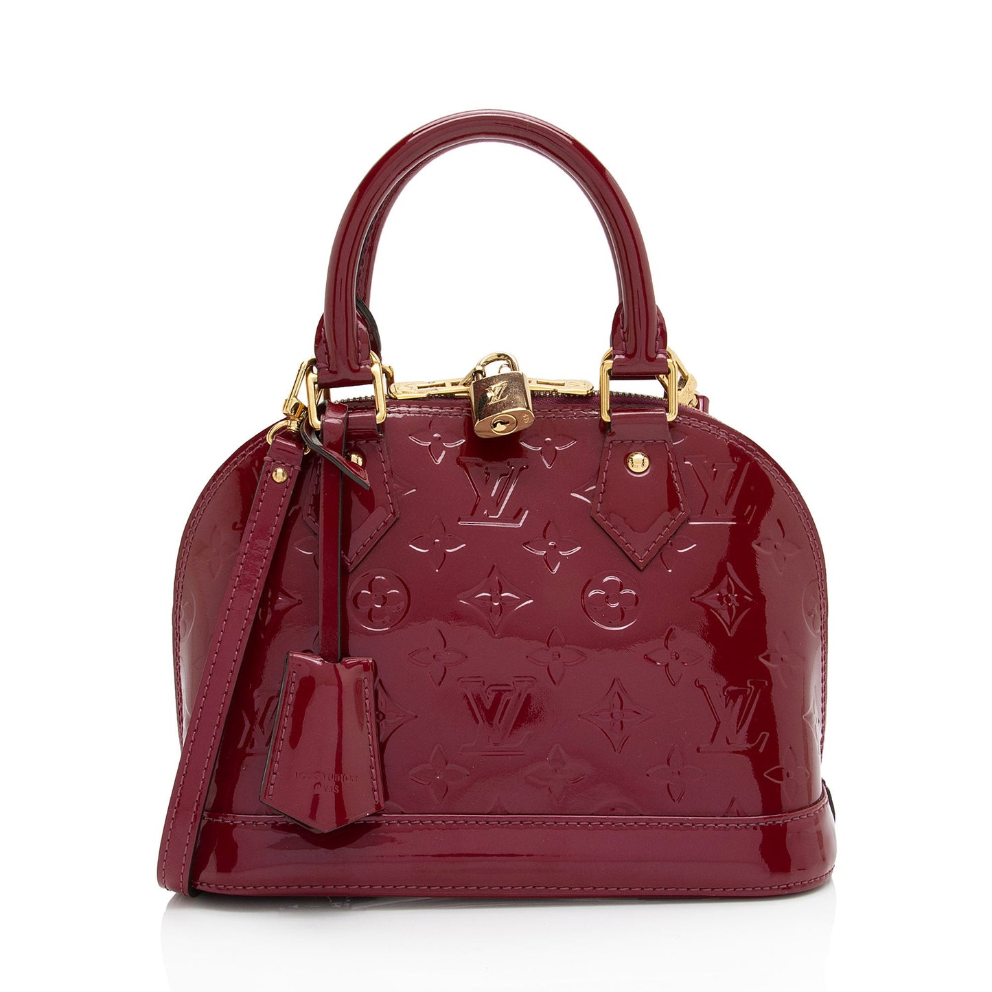 Louis Vuitton Monogram Vernis Alma BB Satchel (SHF-3pzOjE)