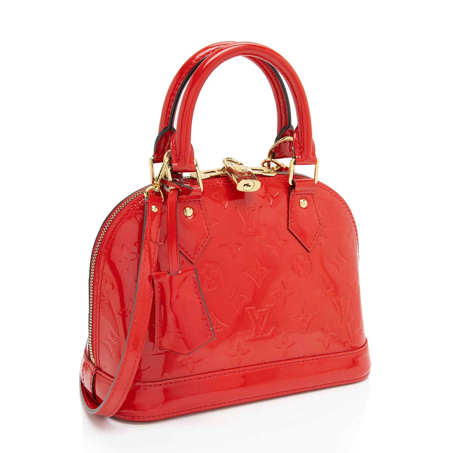 Louis Vuitton Monogram Vernis Alma BB Satchel (SHF-DFP050)