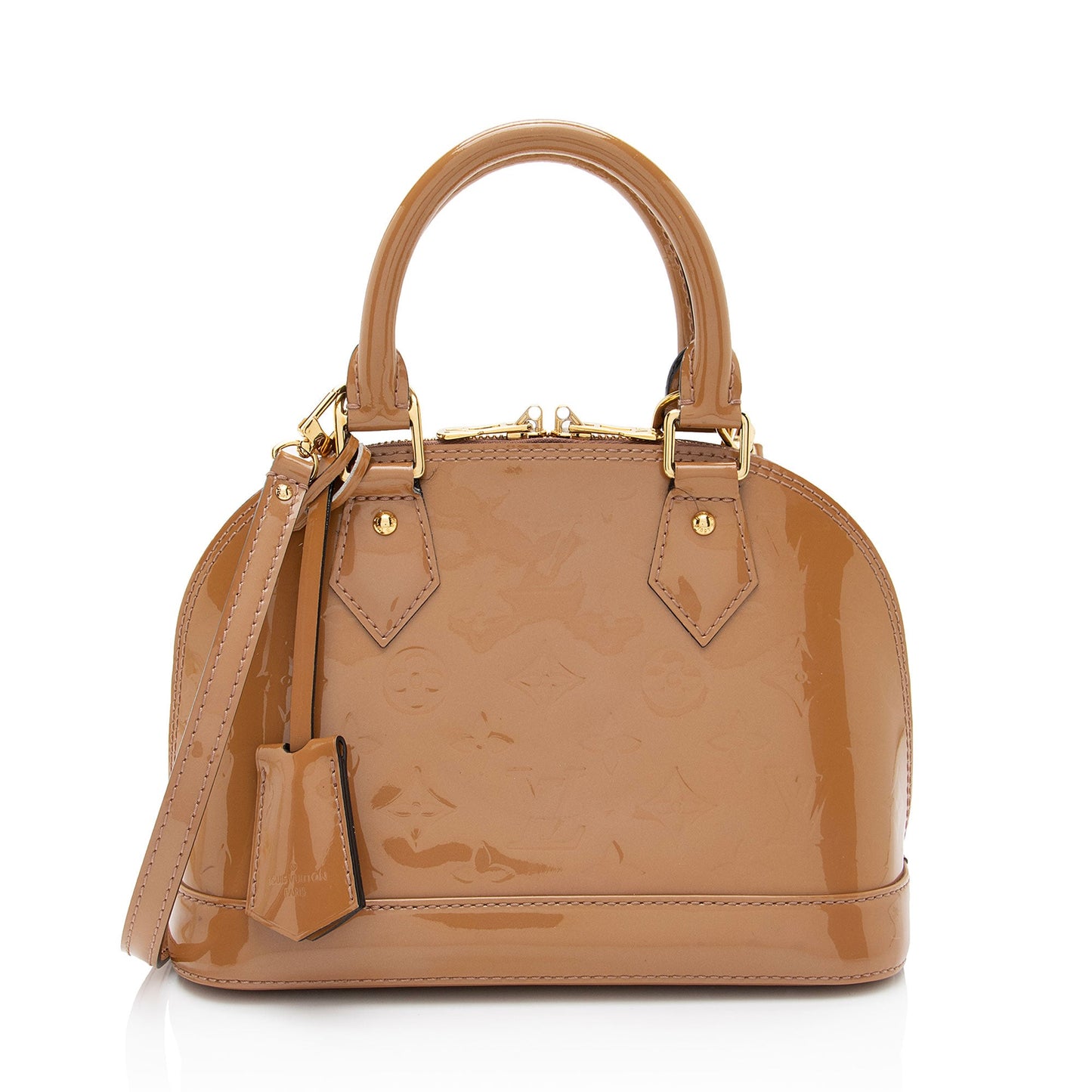 Louis Vuitton Monogram Vernis Alma BB Satchel (SHF-WrgZSd)