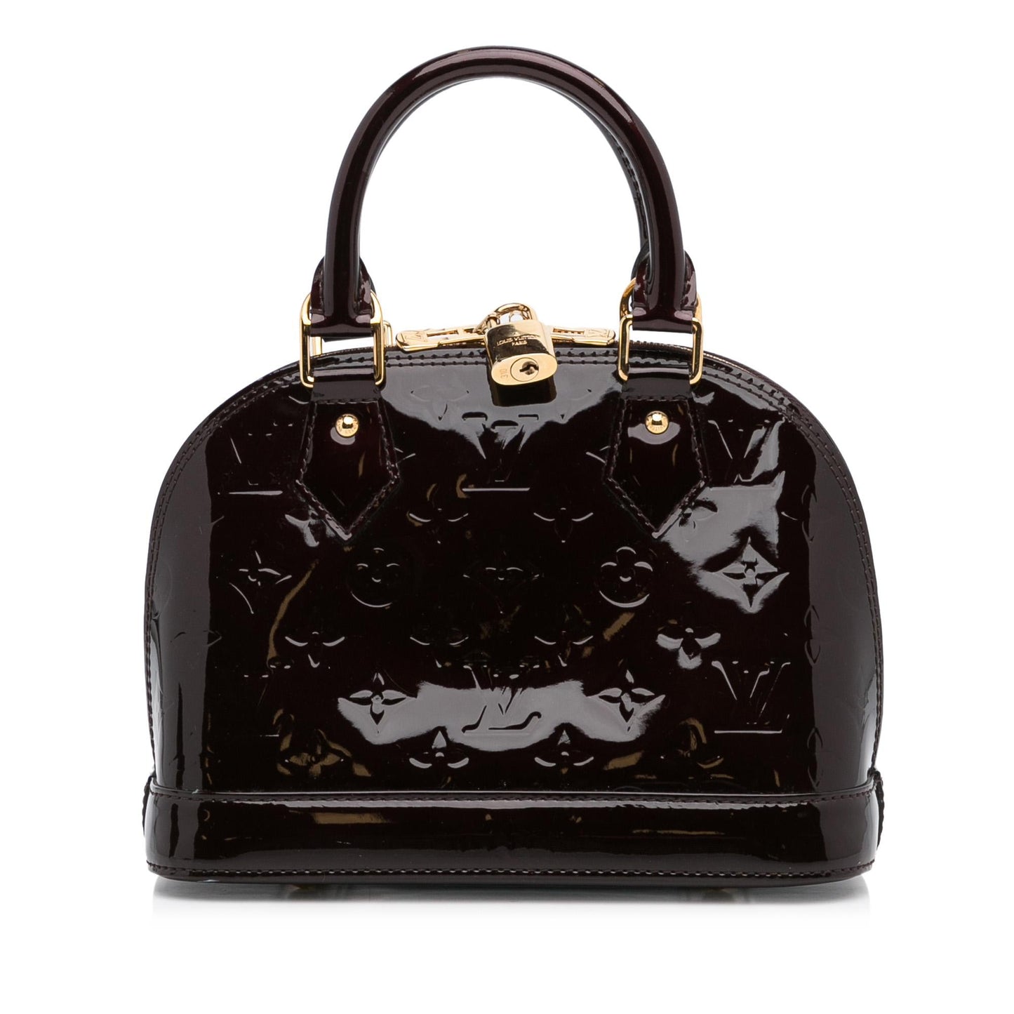 Louis Vuitton Monogram Vernis Alma BB (SHG-PvmuQo)