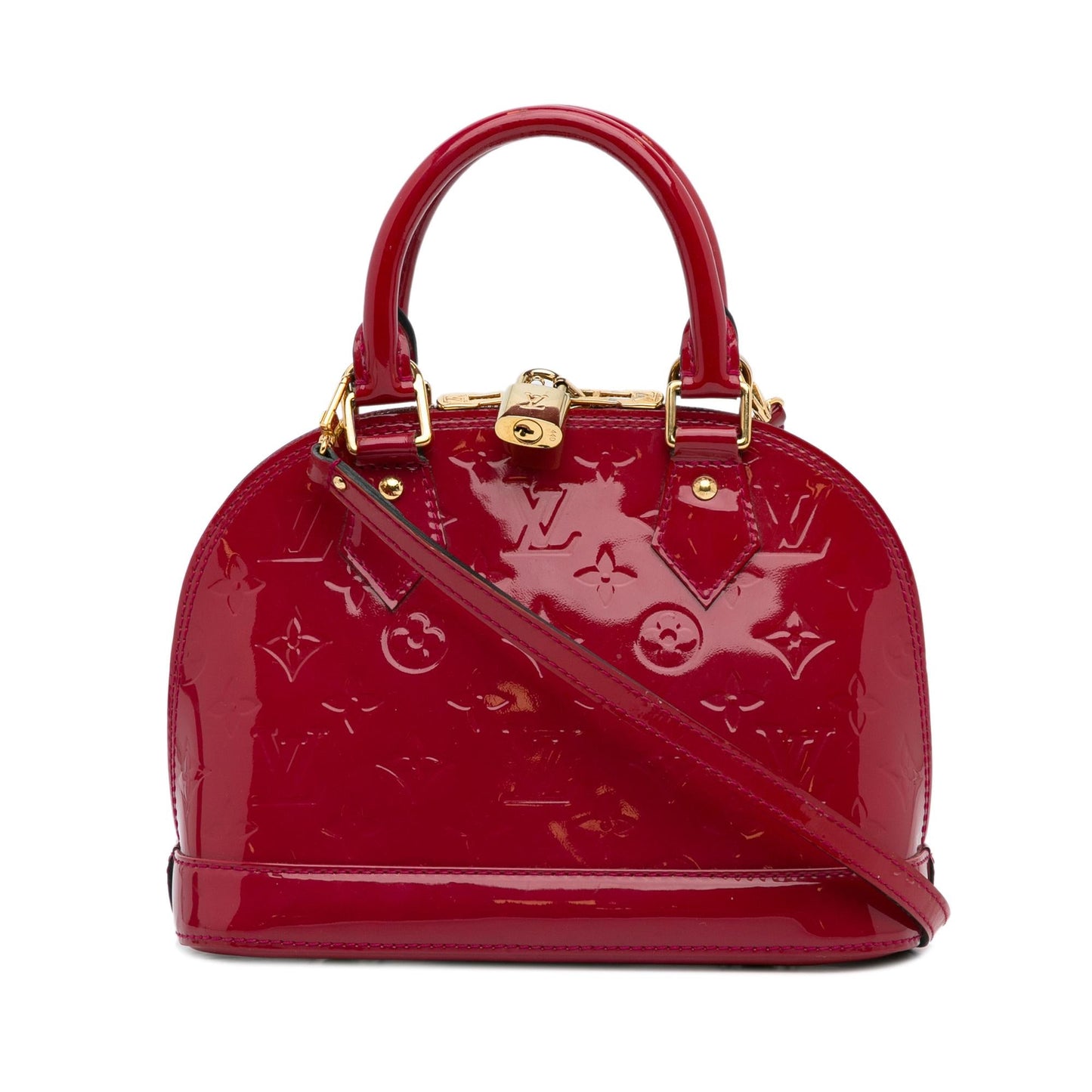 Louis Vuitton Monogram Vernis Alma BB (SHG-hlye6C)
