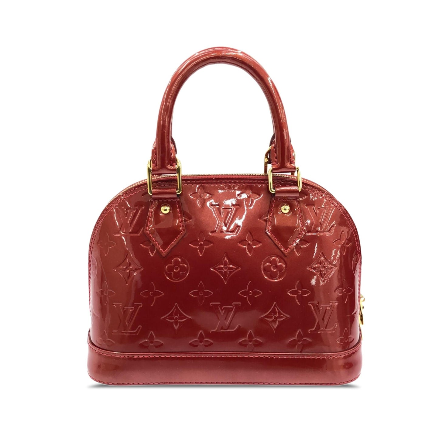 Louis Vuitton Monogram Vernis Alma BB (SHG-qqavce)