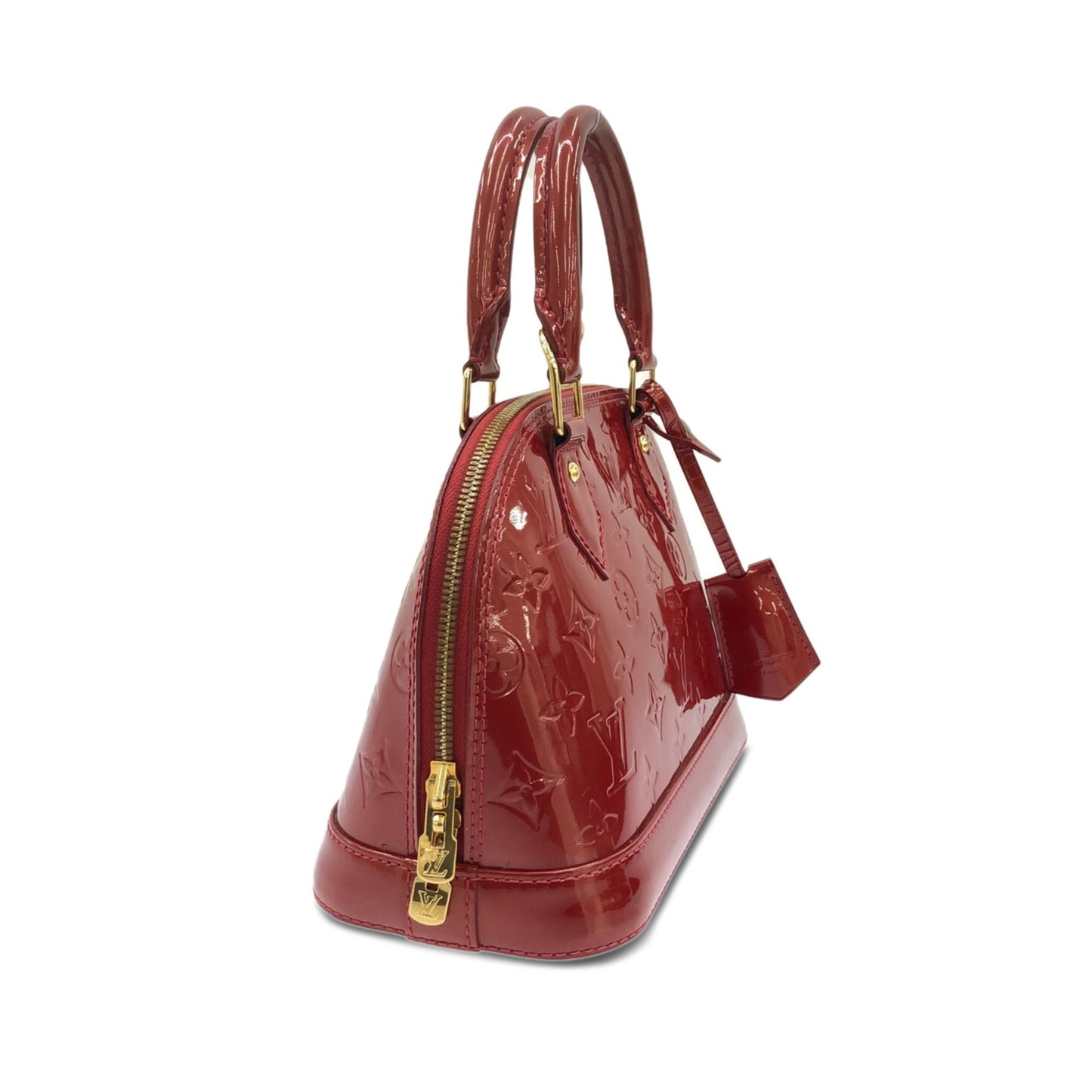 Louis Vuitton Monogram Vernis Alma BB (SHG-qqavce)