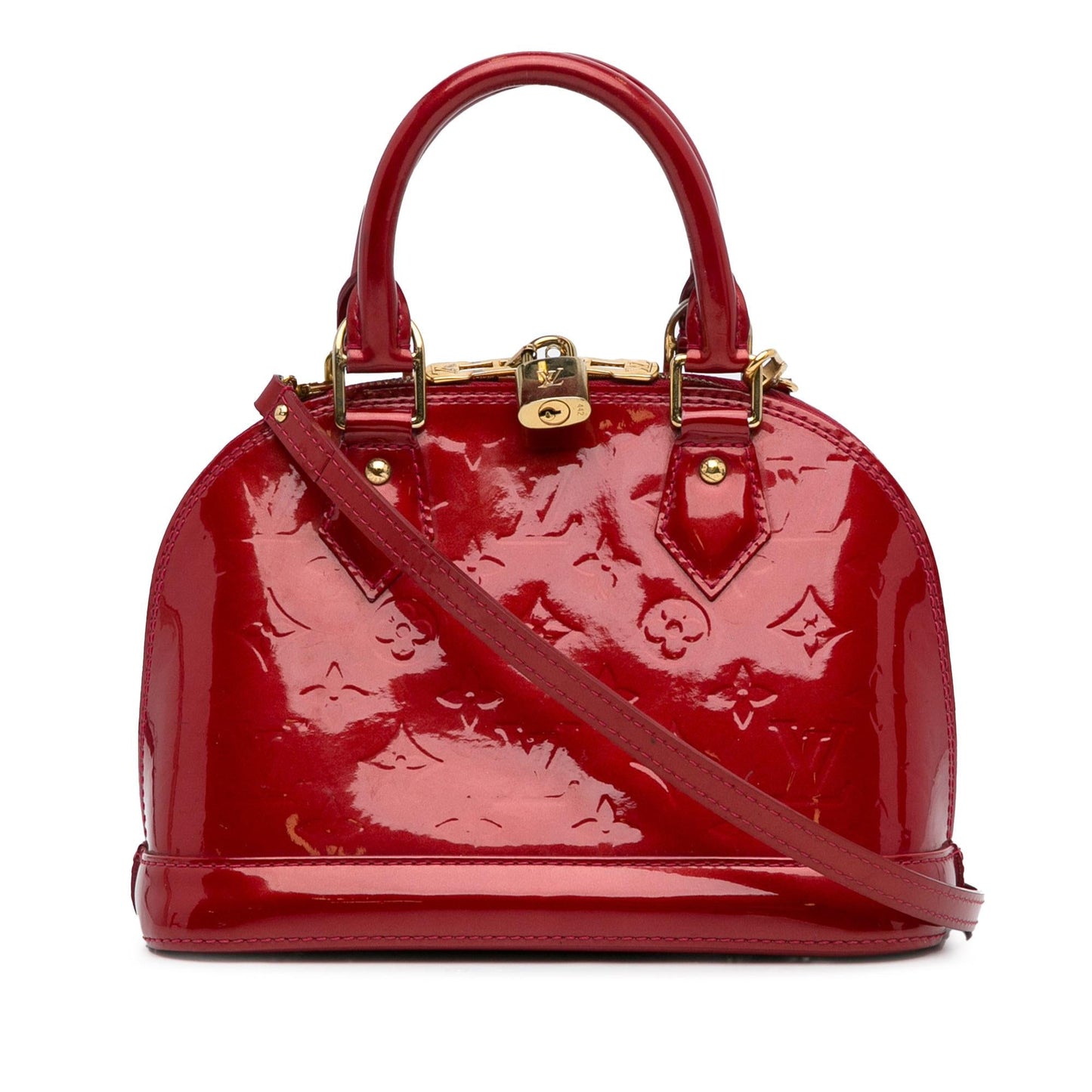 Louis Vuitton Monogram Vernis Alma BB (SHG-9zPO6C)