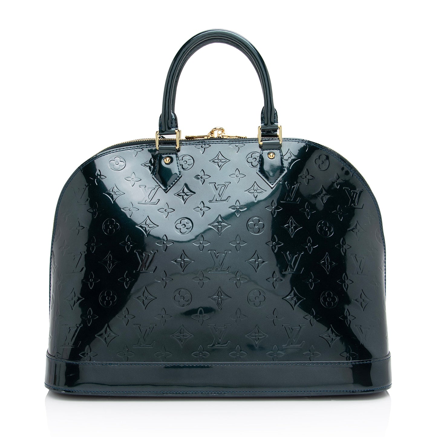 Louis Vuitton Monogram Vernis Alma GM Satchel (SHF-n4uWmK)