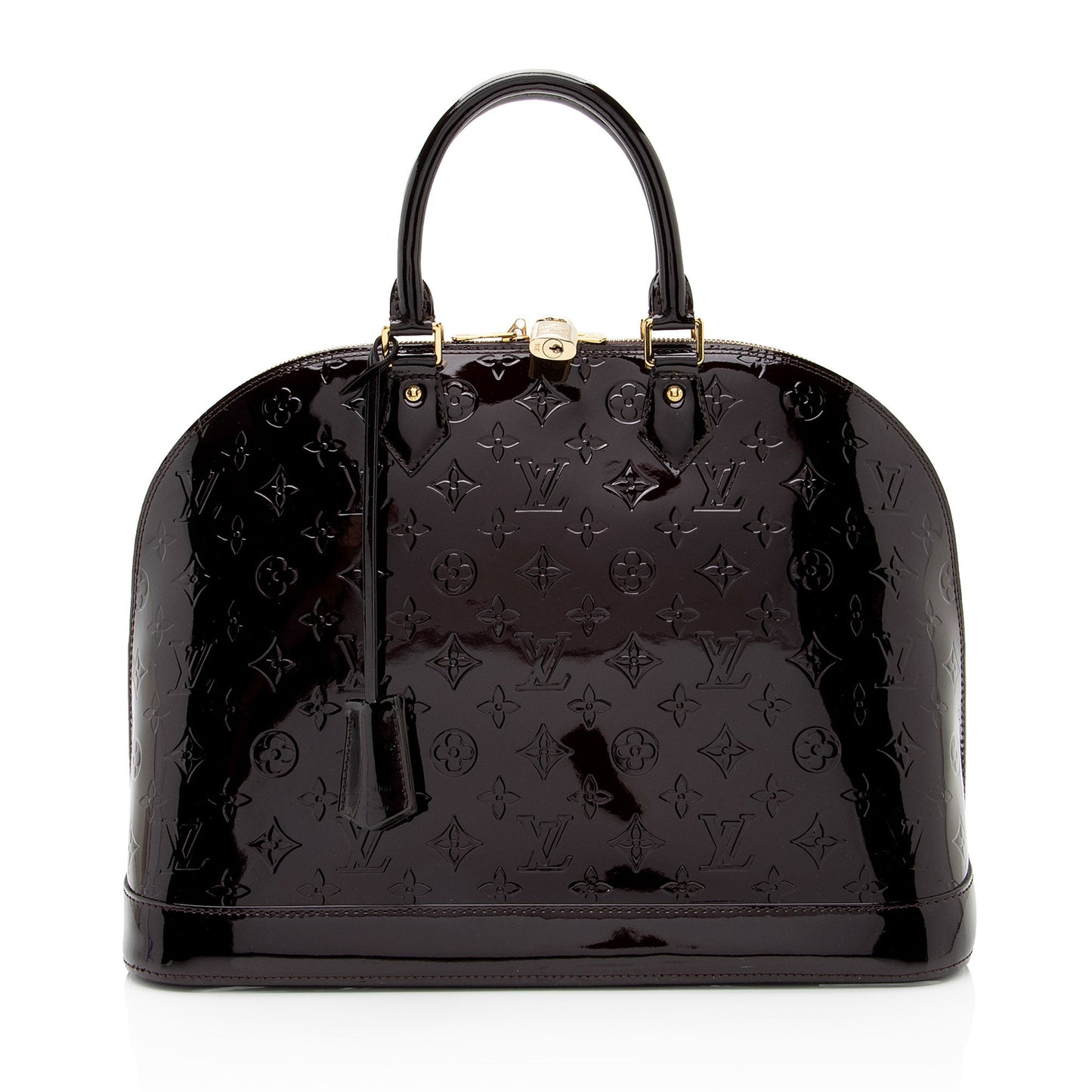 Louis Vuitton Monogram Vernis Alma GM Satchel (SHF-D35yeQ)