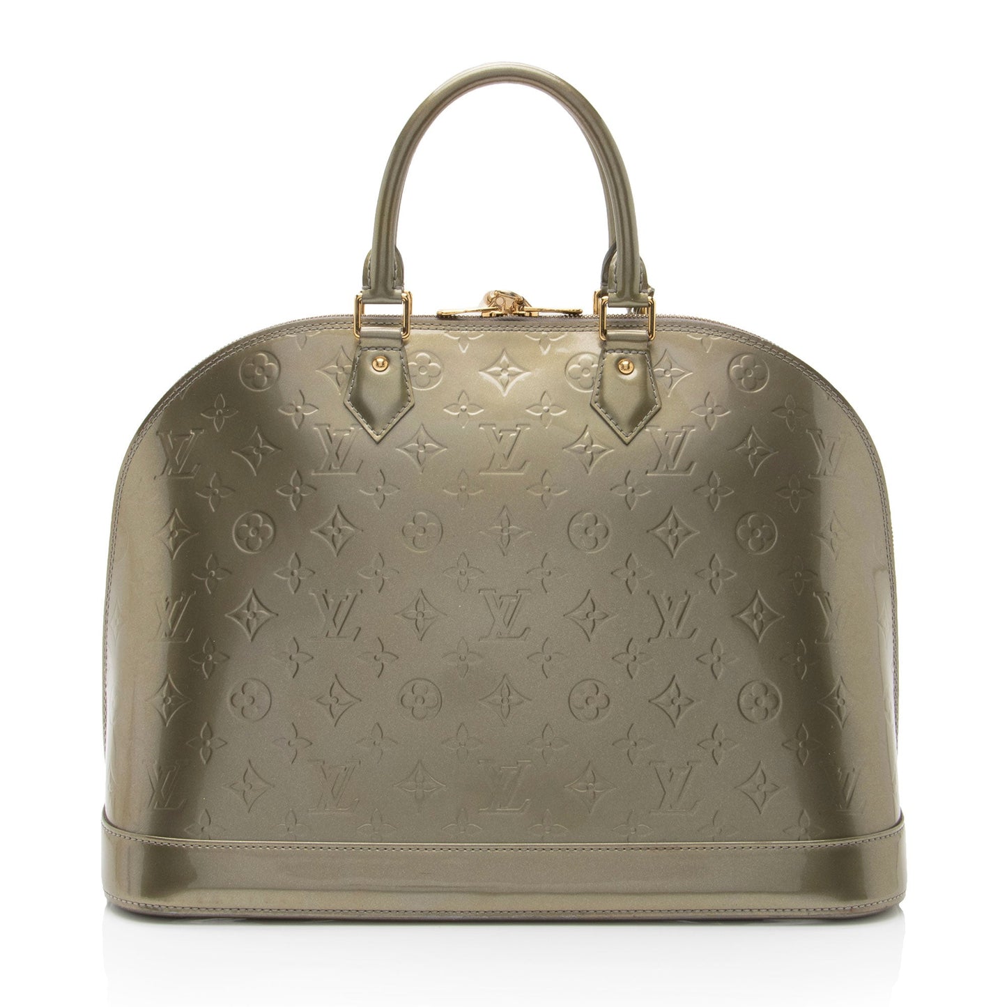 Louis Vuitton Monogram Vernis Alma GM Satchel (SHF-223b8Z)