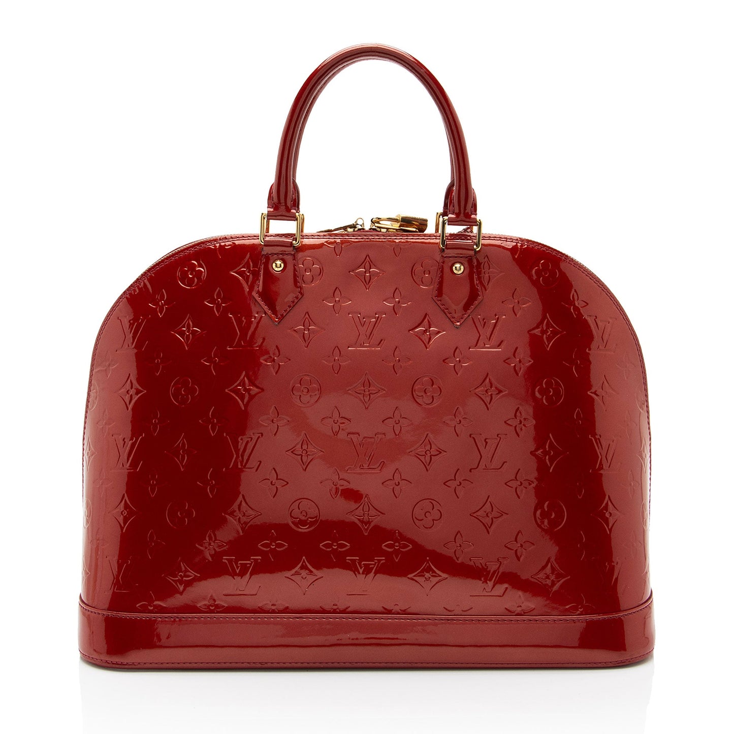 Louis Vuitton Monogram Vernis Alma GM Satchel (SHF-7bvjjk)